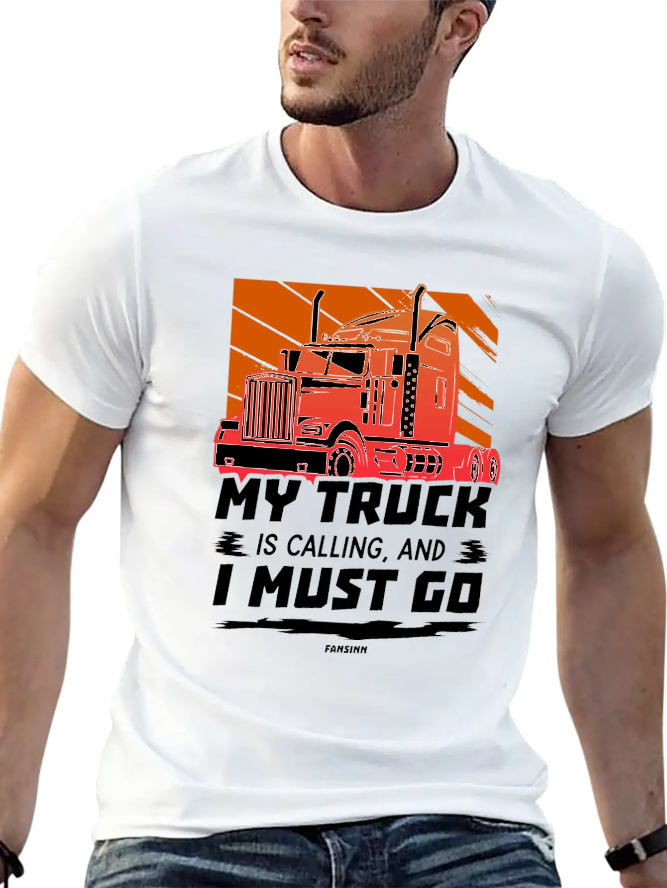 My Truck Is Calling And I Must Go Unisex Casual T-Shirt – Clean Design For Daily Comfort