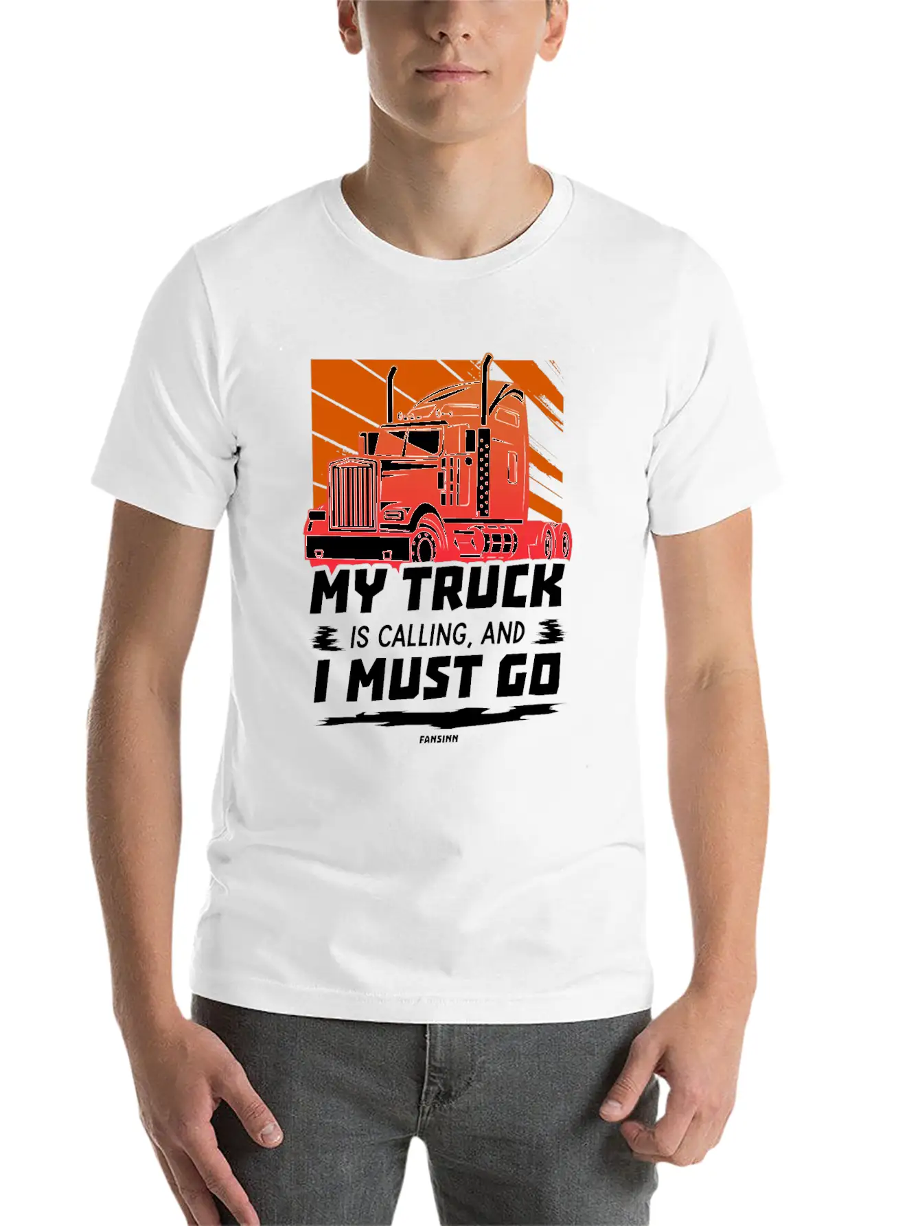 My Truck Is Calling And I Must Go Unisex Casual T-Shirt – Clean Design For Daily Comfort