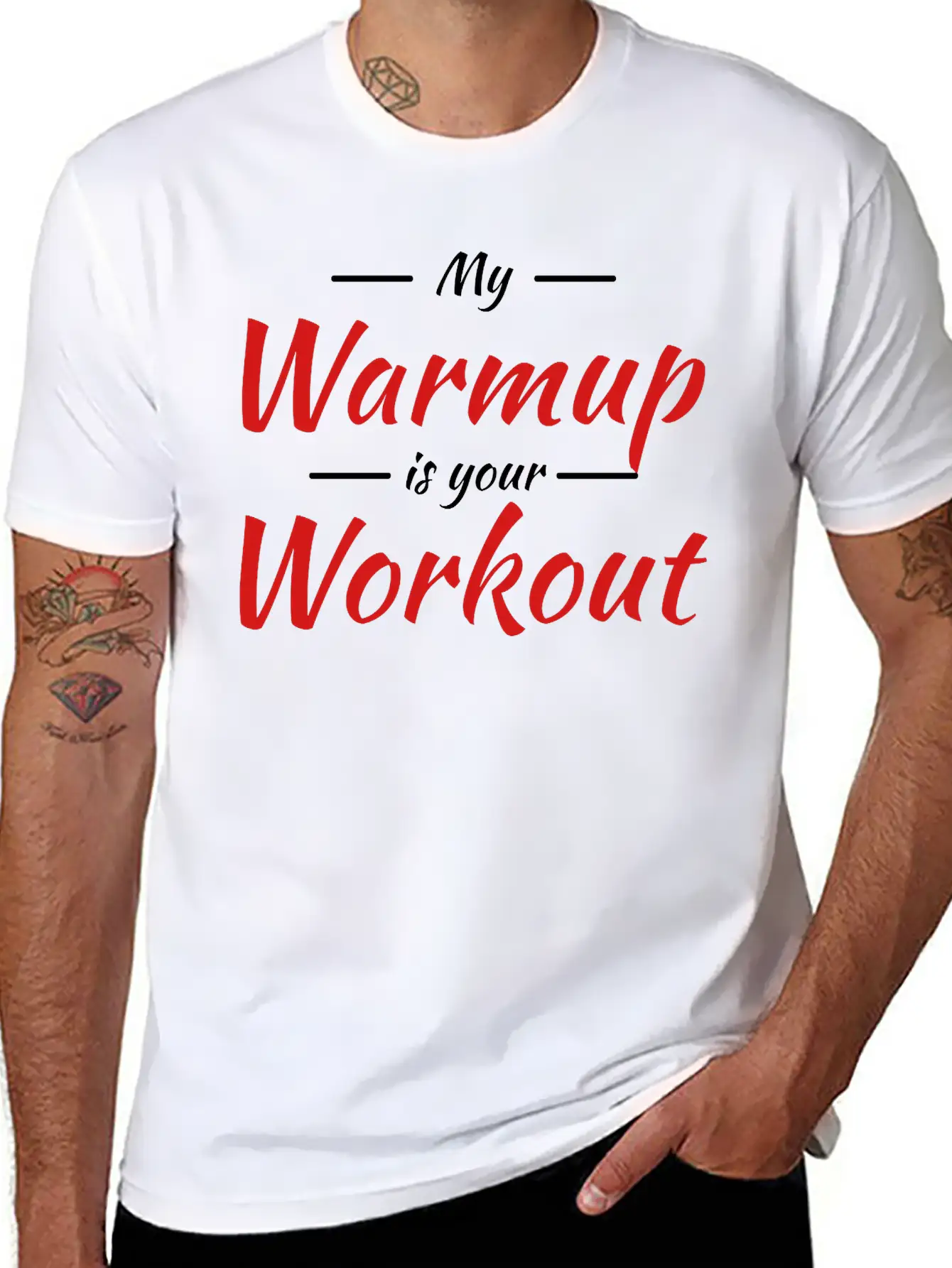 My Warmup Is Your Workout Unisex Casual T-Shirt – Clean Design For Daily Comfort