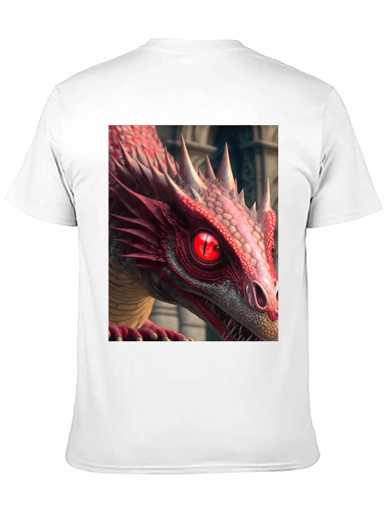 Mystical Dragon Head Unisex Casual T-Shirt – Clean Design For Daily Comfort
