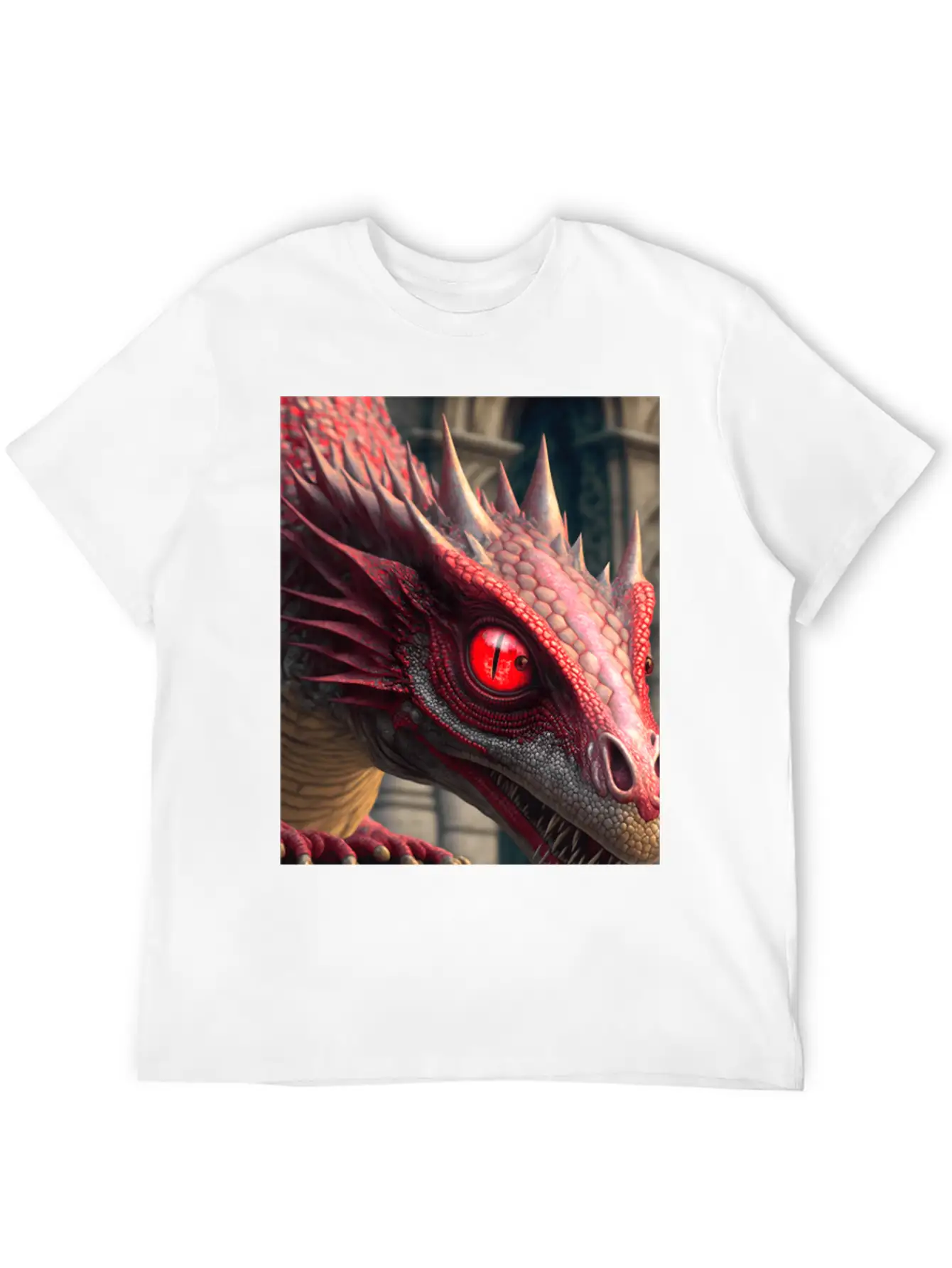 Mystical Dragon Head Unisex Casual T-Shirt – Clean Design For Daily Comfort