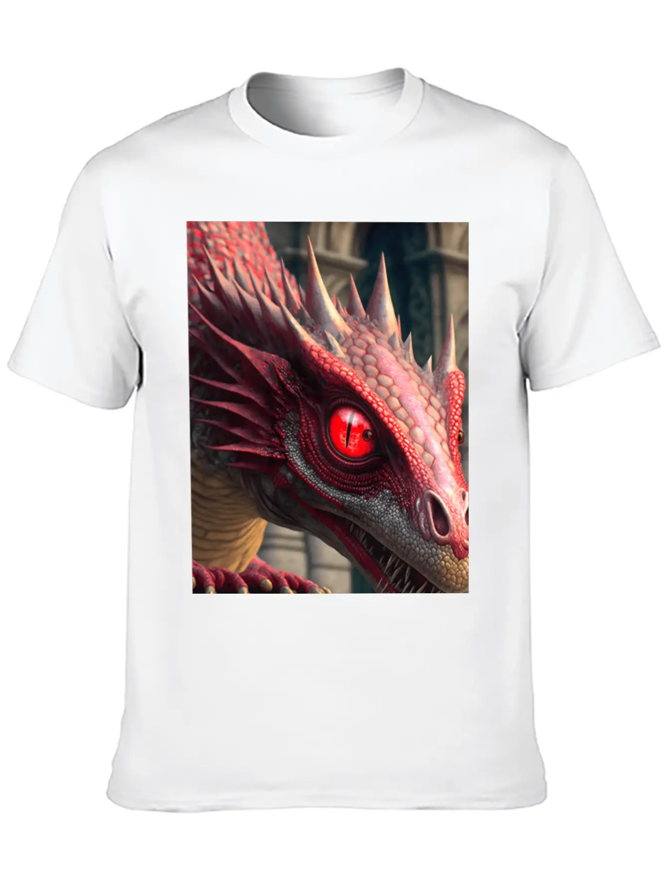 Mystical Dragon Head Unisex Casual T-Shirt – Clean Design For Daily Comfort