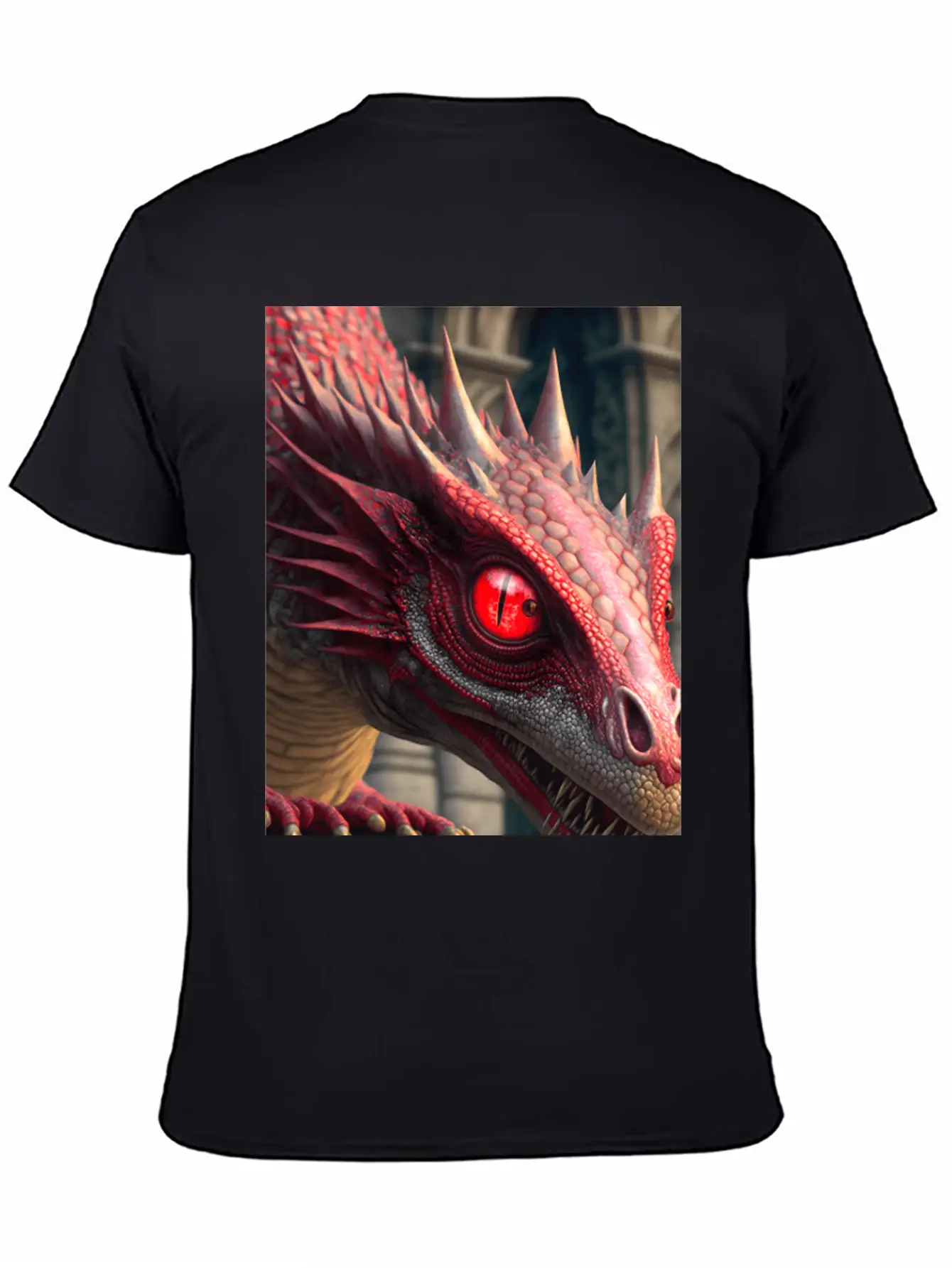 Mystical Dragon Head Unisex Casual T-Shirt – Clean Design For Daily Comfort