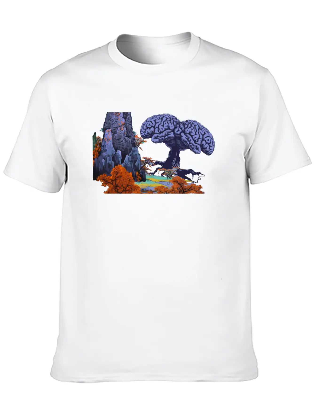 Mystical Forest With Brainbaum Soft Cotton Short Sleeve Tee – Unisex Wardrobe Staple