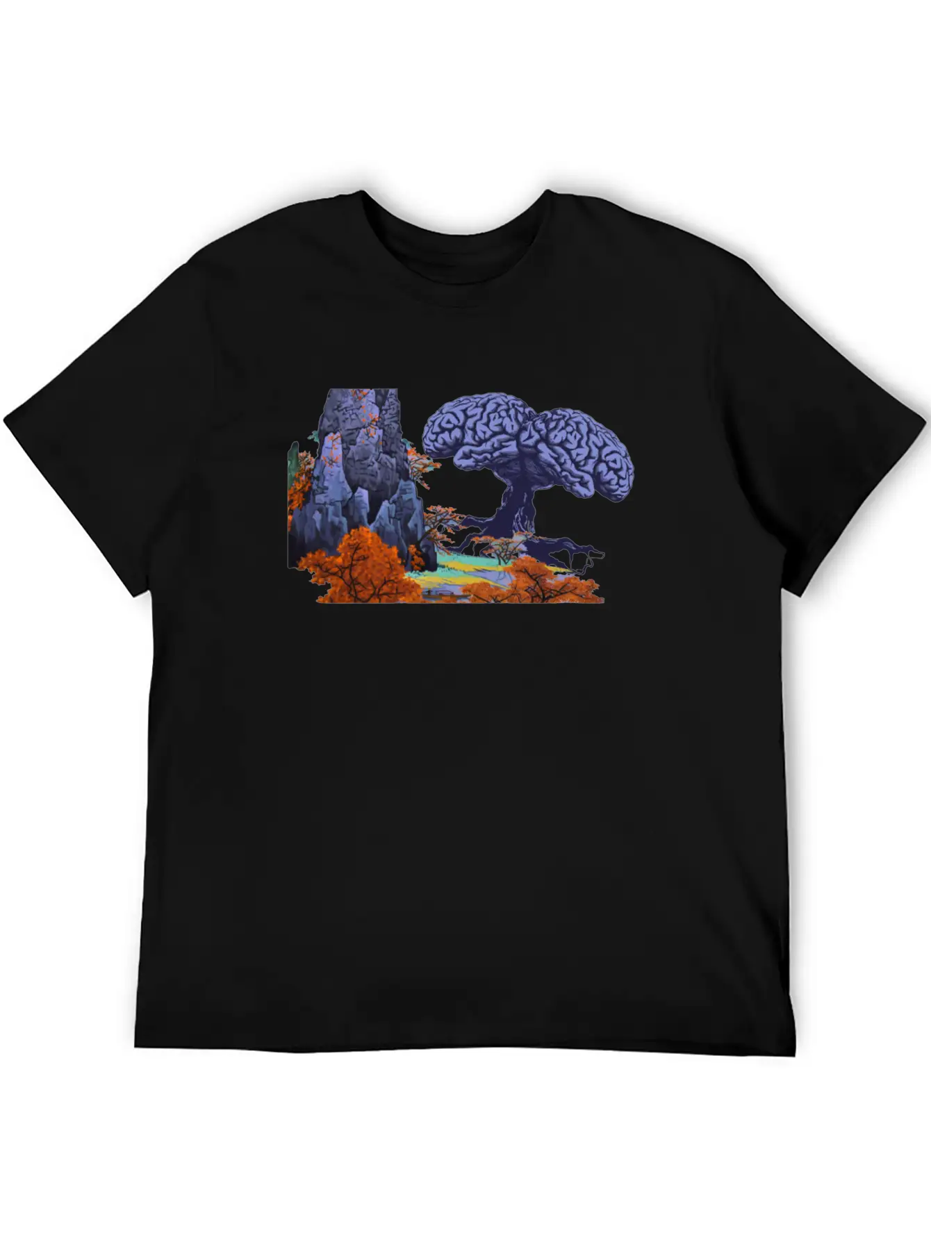 Mystical Forest With Brainbaum Soft Cotton Short Sleeve Tee – Unisex Wardrobe Staple