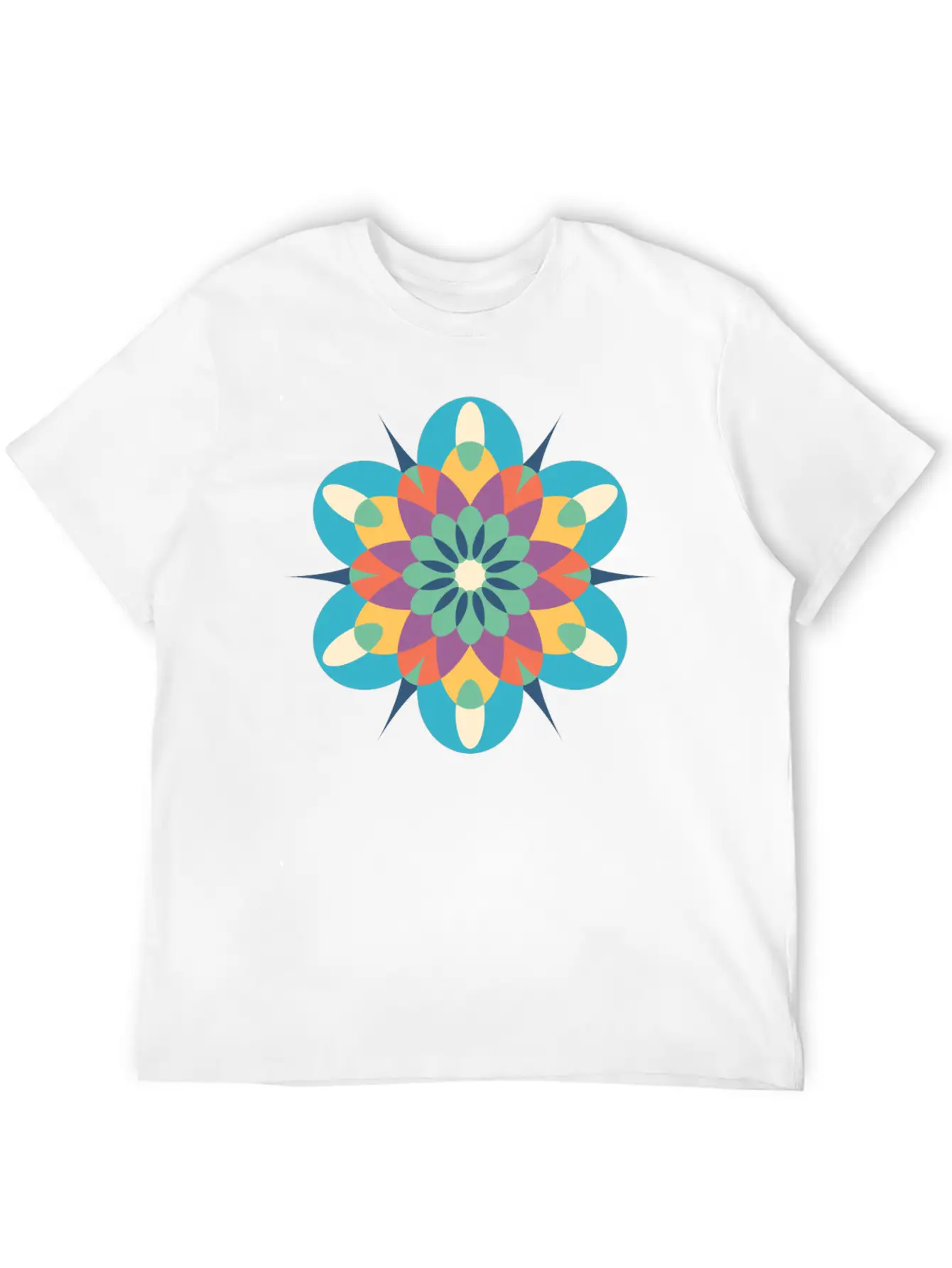 Mystical Mandala Modern Fit Casual T-Shirt – Clean And Versatile Design