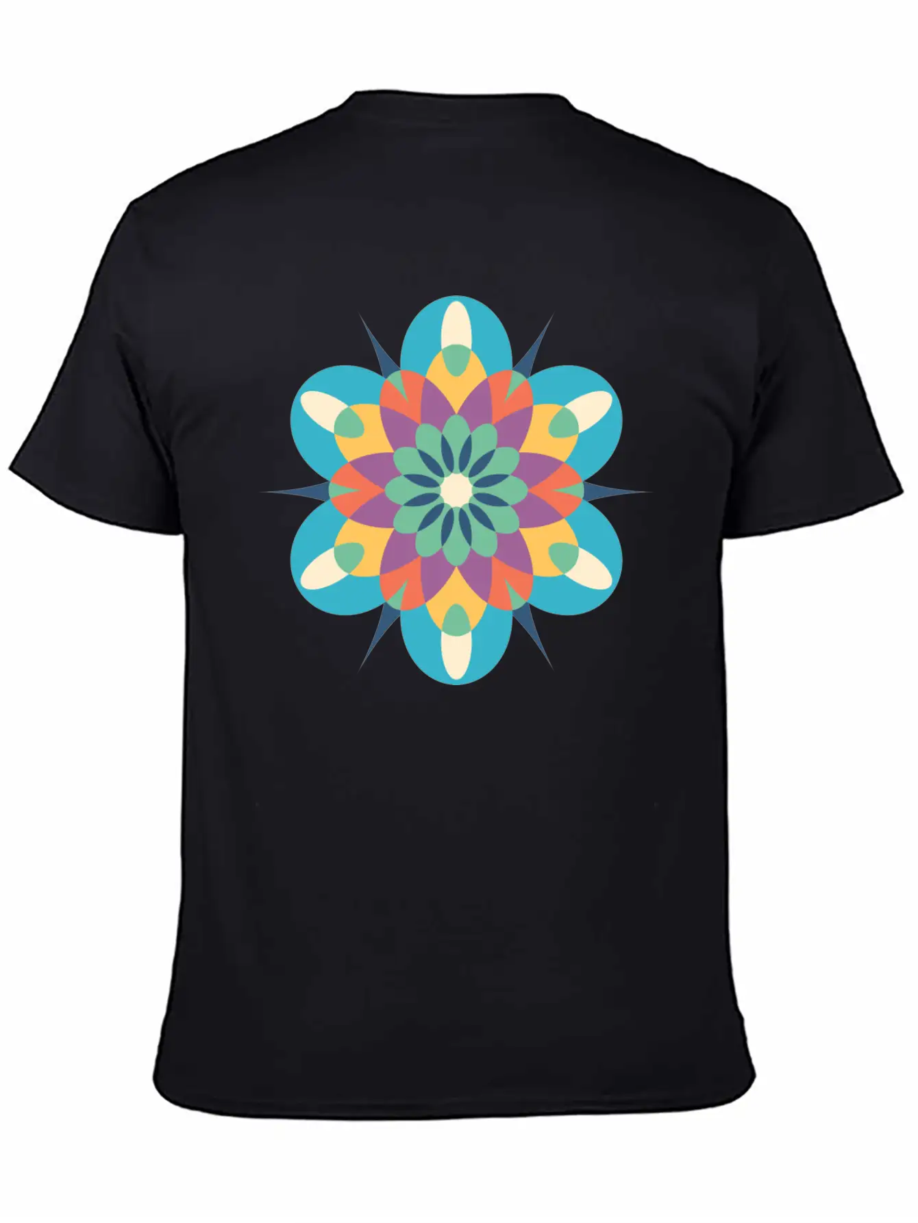 Mystical Mandala Modern Fit Casual T-Shirt – Clean And Versatile Design