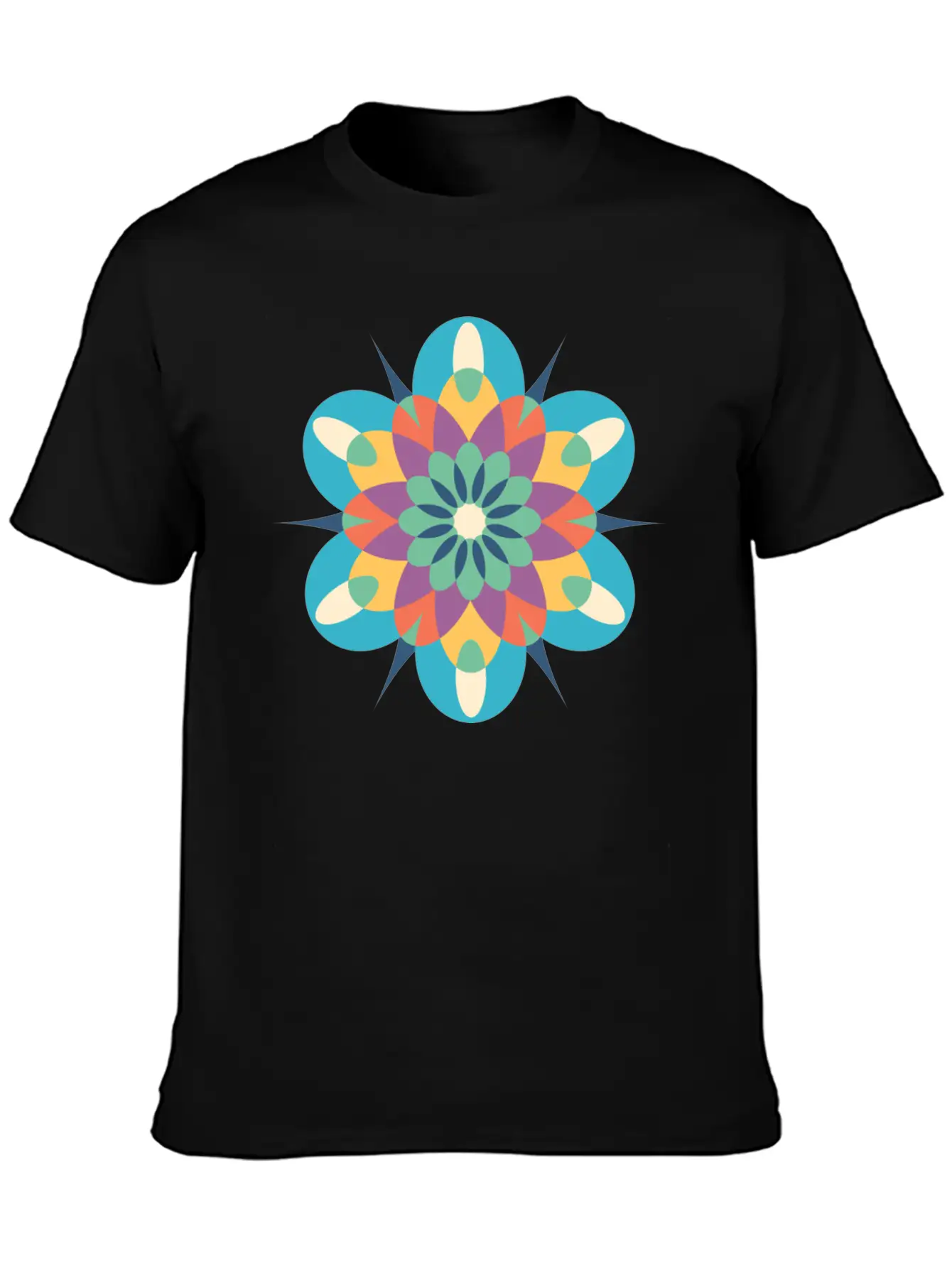 Mystical Mandala Modern Fit Casual T-Shirt – Clean And Versatile Design