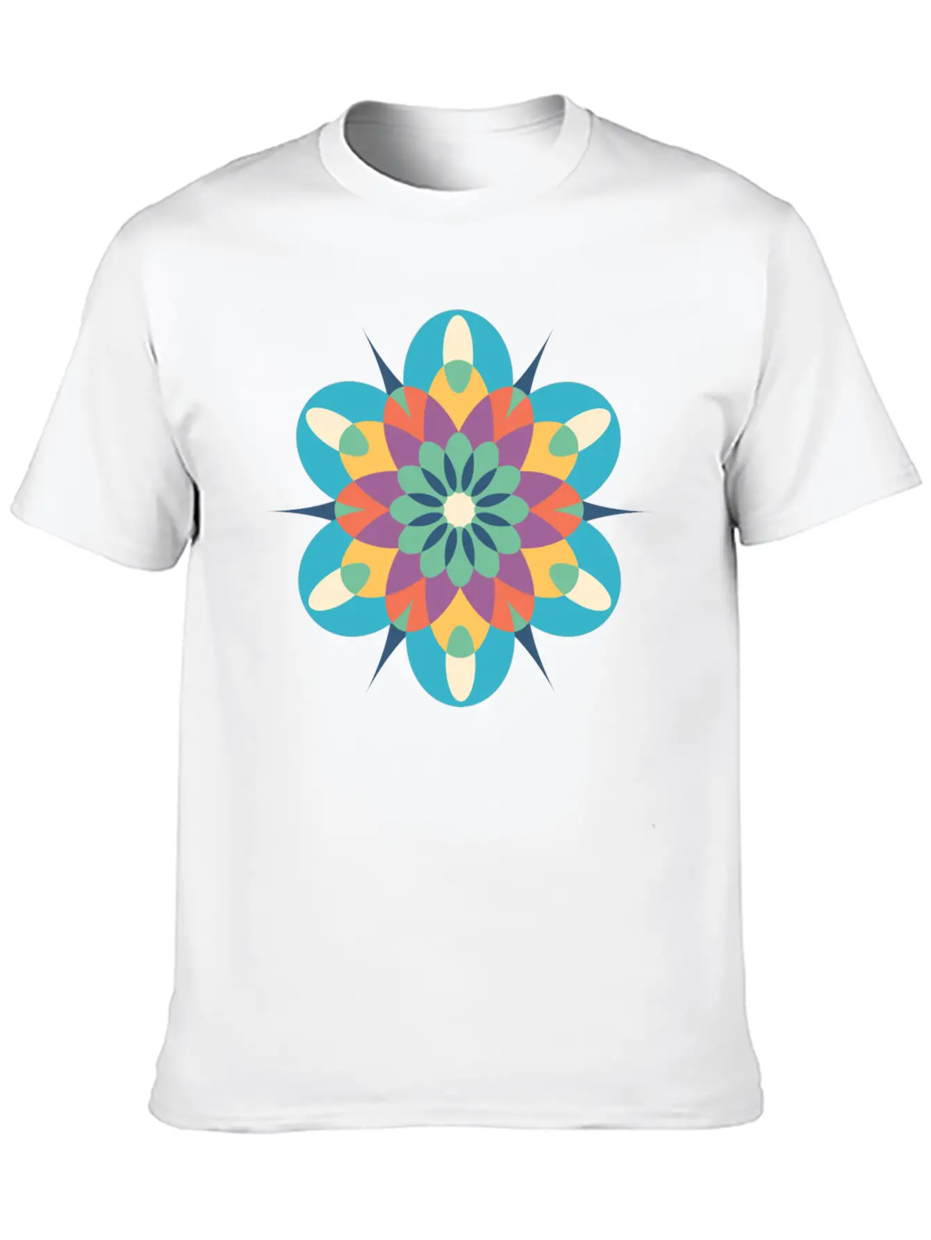 Mystical Mandala Modern Fit Casual T-Shirt – Clean And Versatile Design