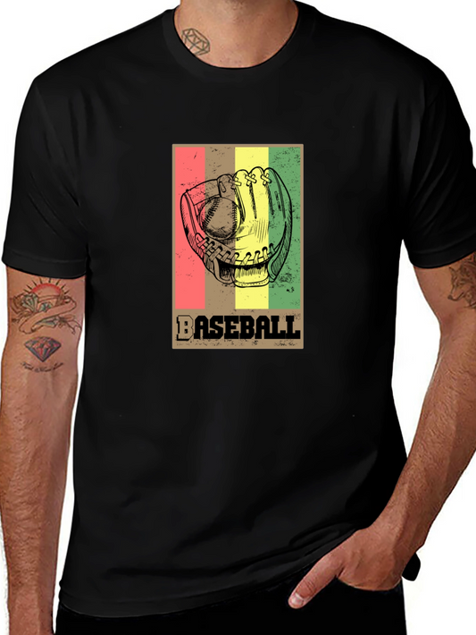 Vintage Baseball Glove Graphic T-Shirt