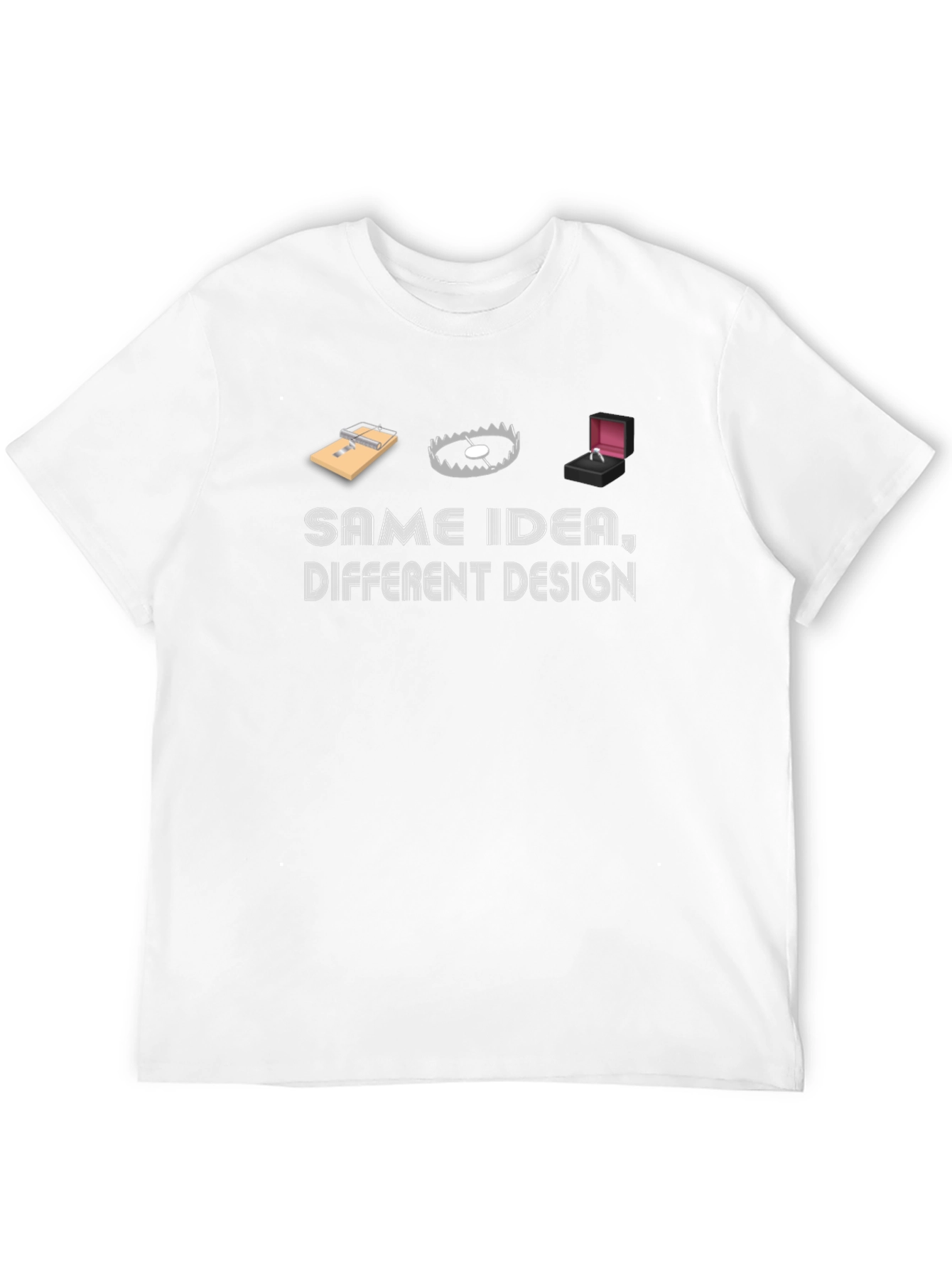 Same Idea T-Shirt Funny Marriage Proposal Trap Tee