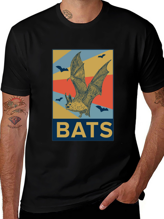Retro Bat T-Shirt - Vintage Halloween Tee