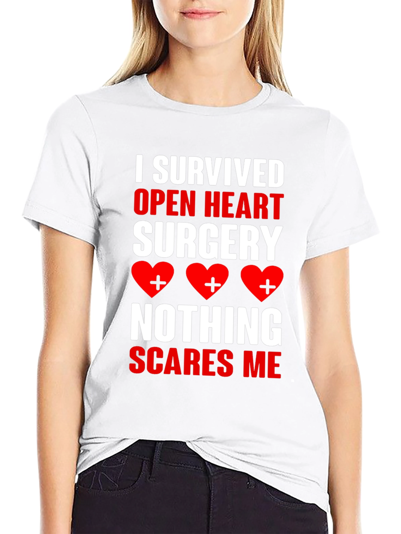 Open Heart Surgery Survivor Graphic T-Shirt