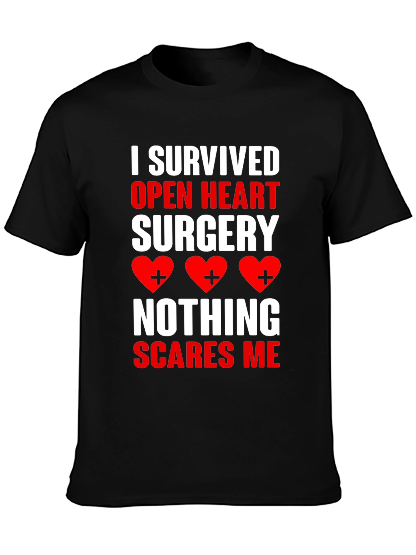Open Heart Surgery Survivor Graphic T-Shirt