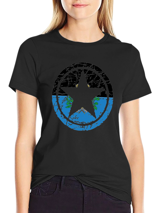 Saint Martin Flag Star T-Shirt