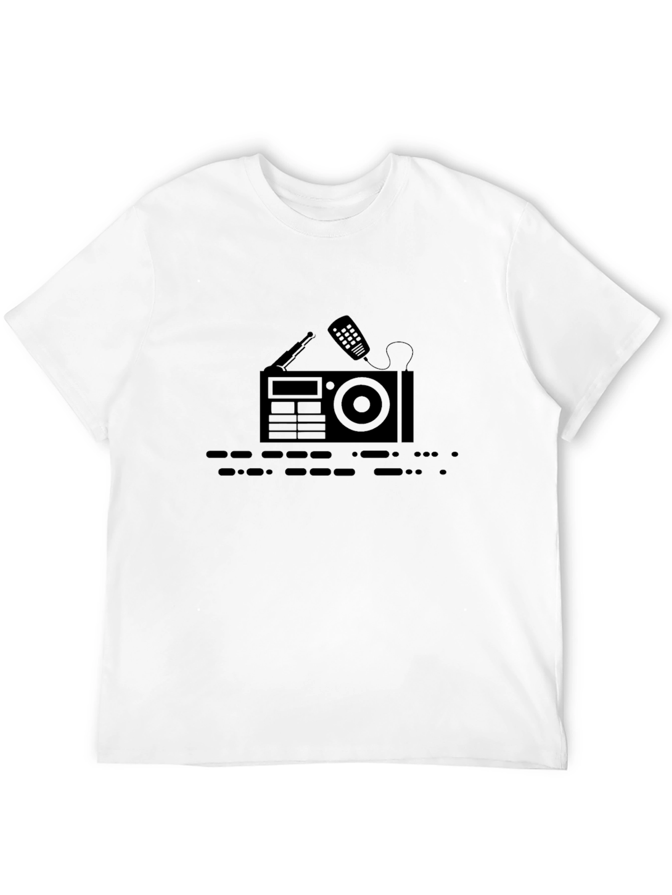 Retro Radio Graphic Tee - Classic Style