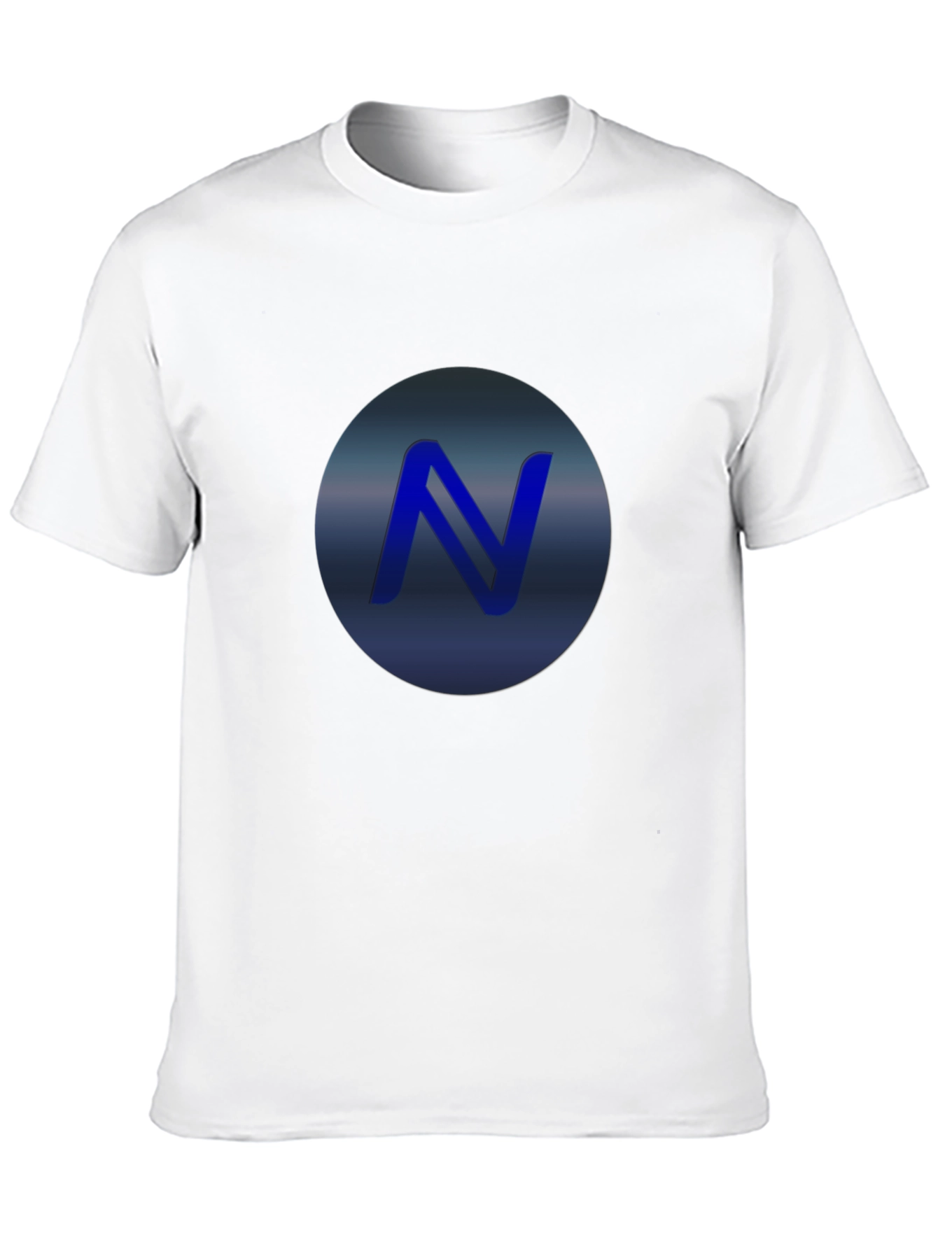 Stylish Black T-Shirt with Blue N Logo