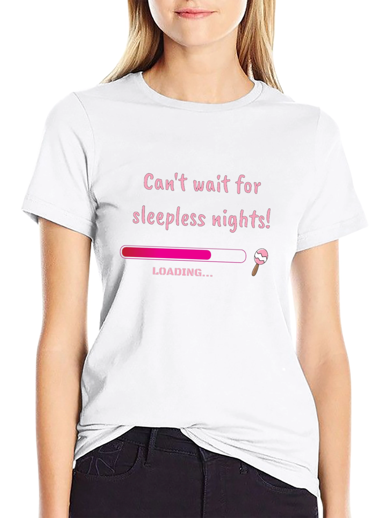 Sleepless Nights Loading Funny Graphic T-Shirt