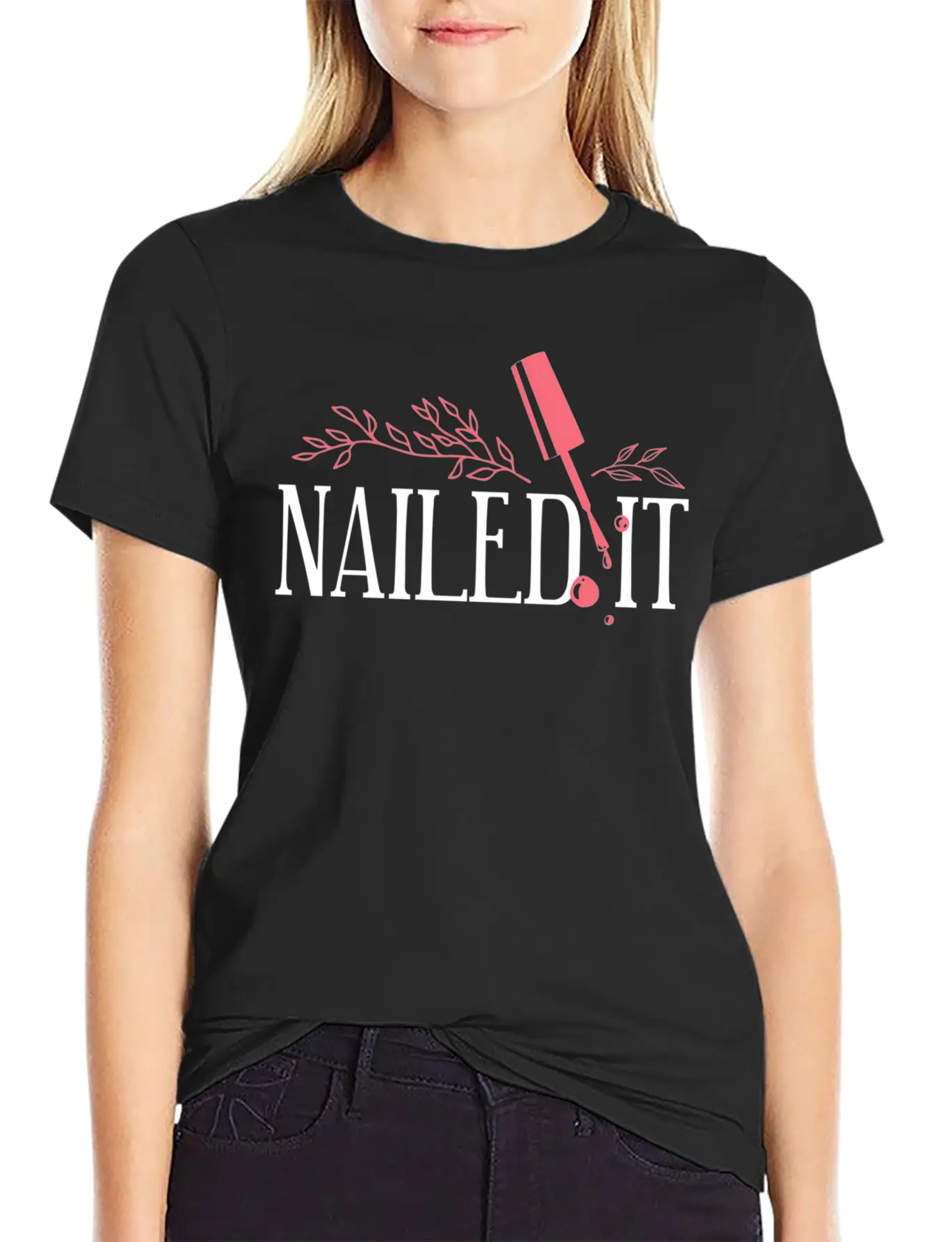 Nail Tech Quote Work Uniform Nail Polish Relaxed Everyday Tee – Lightweight And Durable Cotton