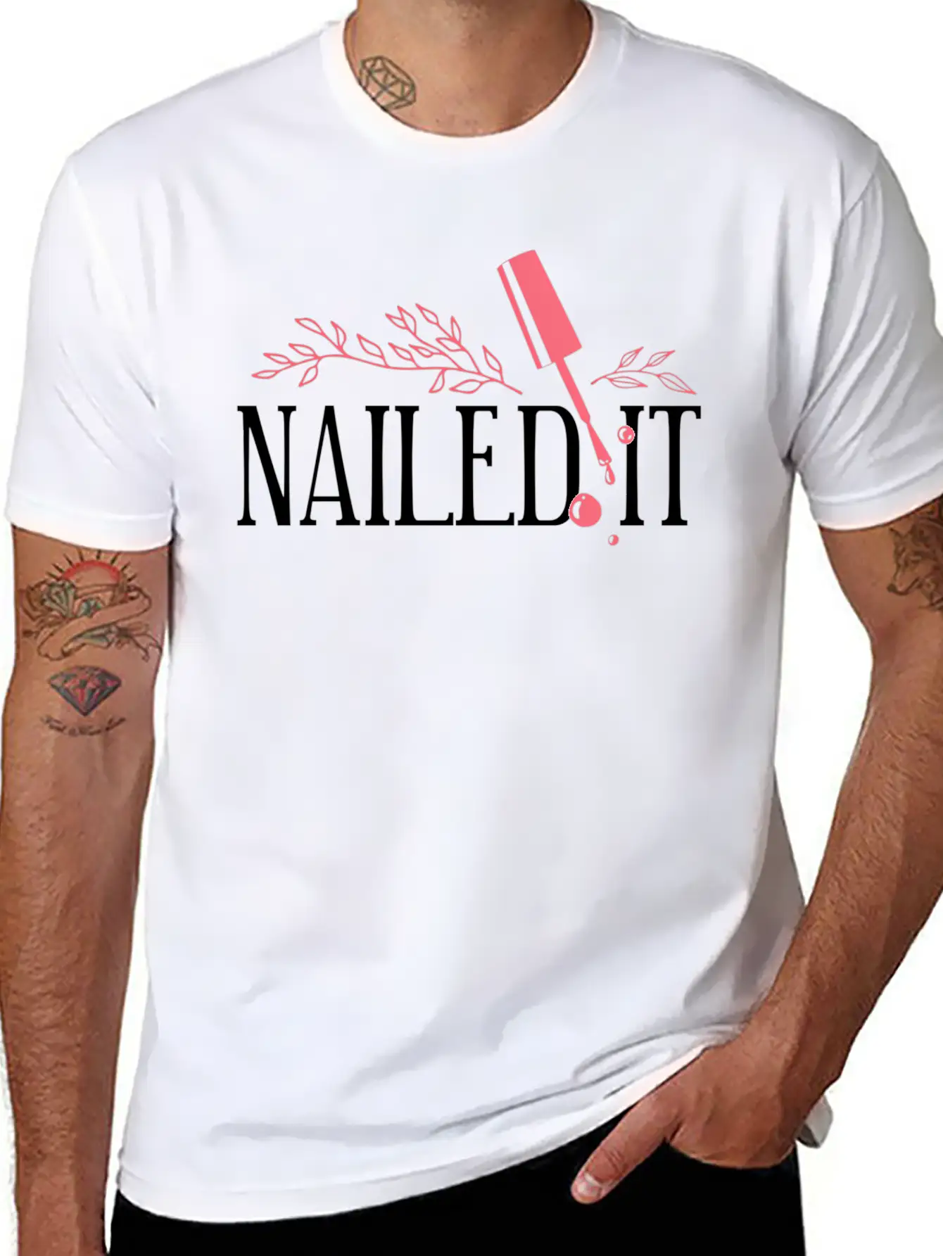 Nail Tech Quote Work Uniform Nail Polish Relaxed Everyday Tee – Lightweight And Durable Cotton