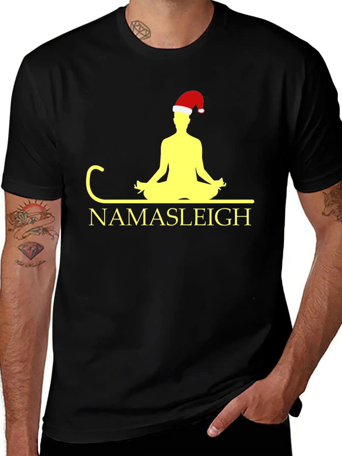 Namasleigh Balance Yoga Instructor Christmas GiftG Unisex Casual T-Shirt – Clean Design For Daily Comfort