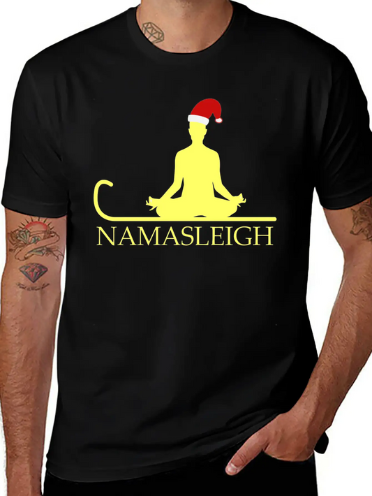 Namasleigh Balance Yoga Instructor Christmas GiftG Unisex Casual T-Shirt – Clean Design For Daily Comfort