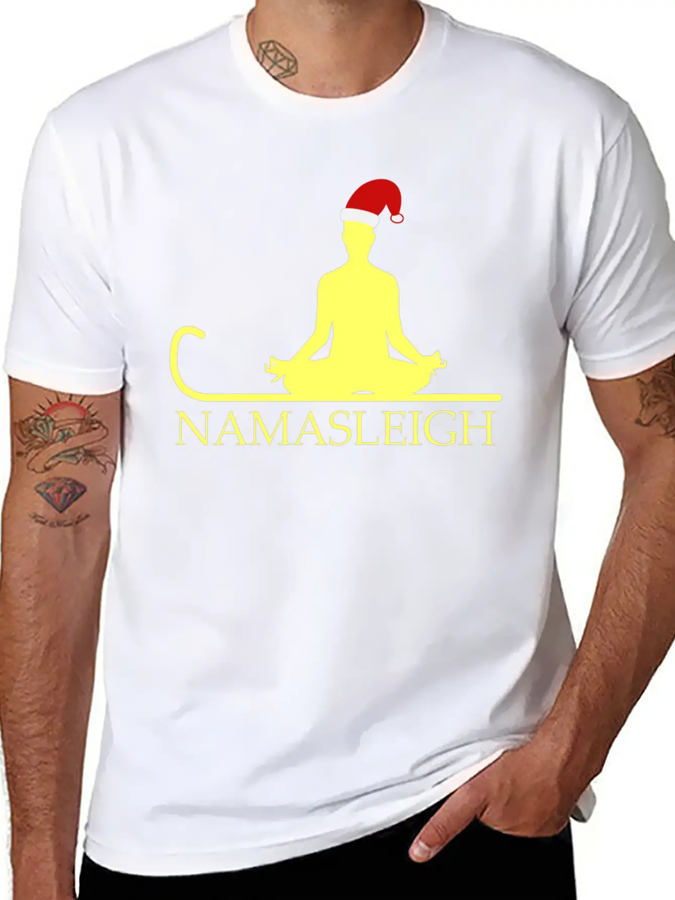 Namasleigh Balance Yoga Instructor Christmas GiftG Unisex Casual T-Shirt – Clean Design For Daily Comfort