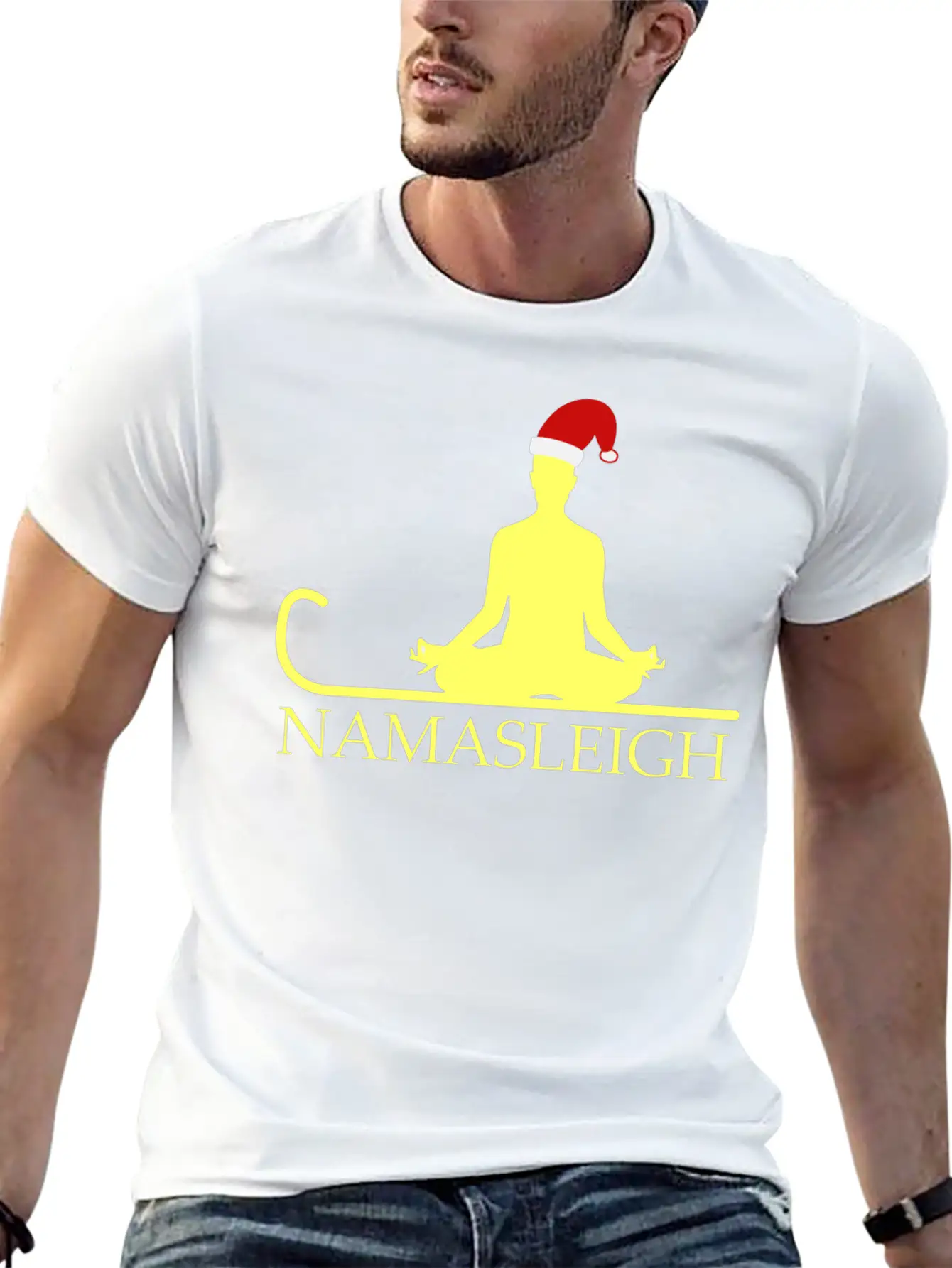 Namasleigh Balance Yoga Instructor Christmas GiftG Unisex Casual T-Shirt – Clean Design For Daily Comfort