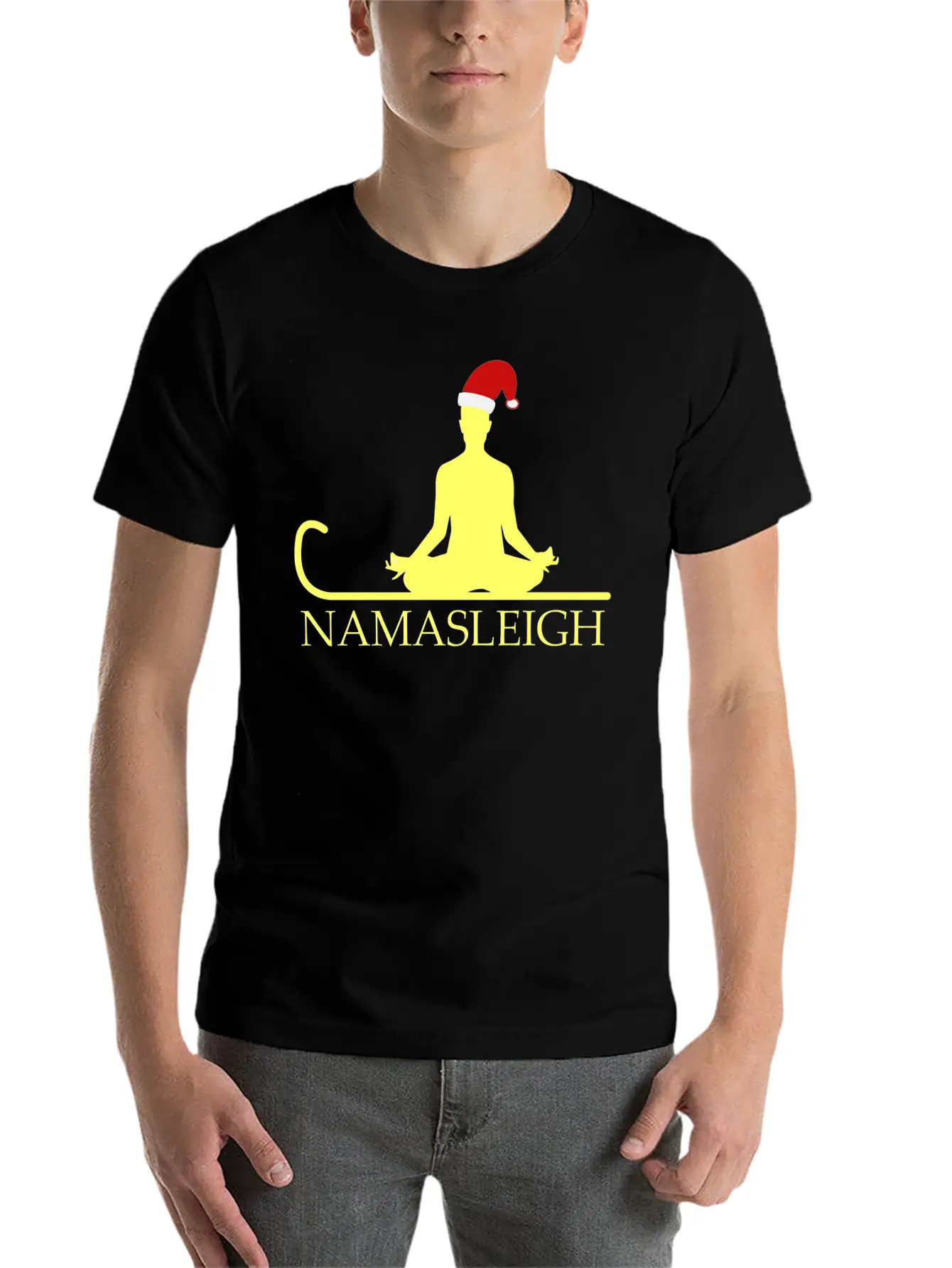 Namasleigh Balance Yoga Instructor Christmas GiftG Unisex Casual T-Shirt – Clean Design For Daily Comfort