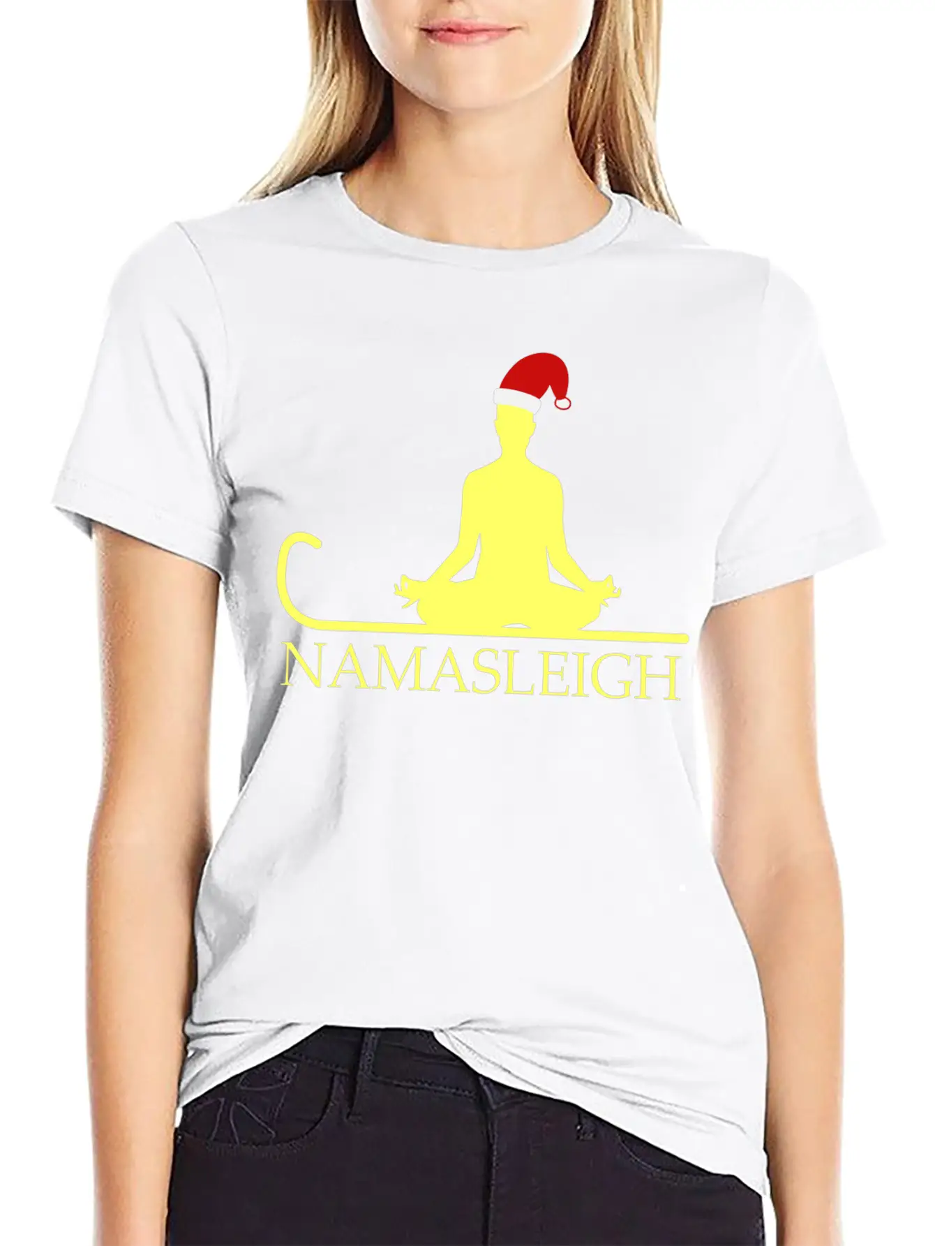 Namasleigh Balance Yoga Instructor Christmas GiftG Unisex Casual T-Shirt – Clean Design For Daily Comfort