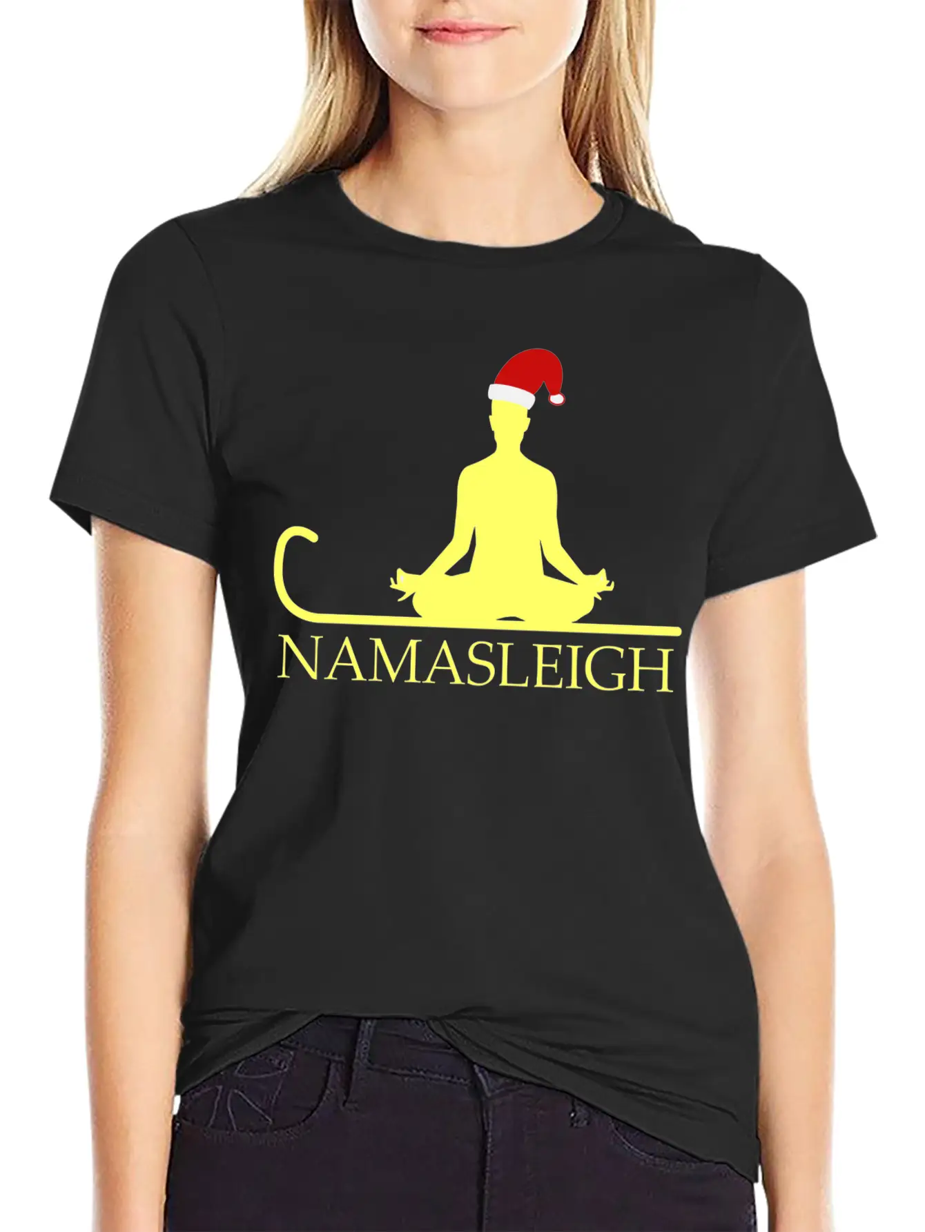 Namasleigh Balance Yoga Instructor Christmas GiftG Unisex Casual T-Shirt – Clean Design For Daily Comfort