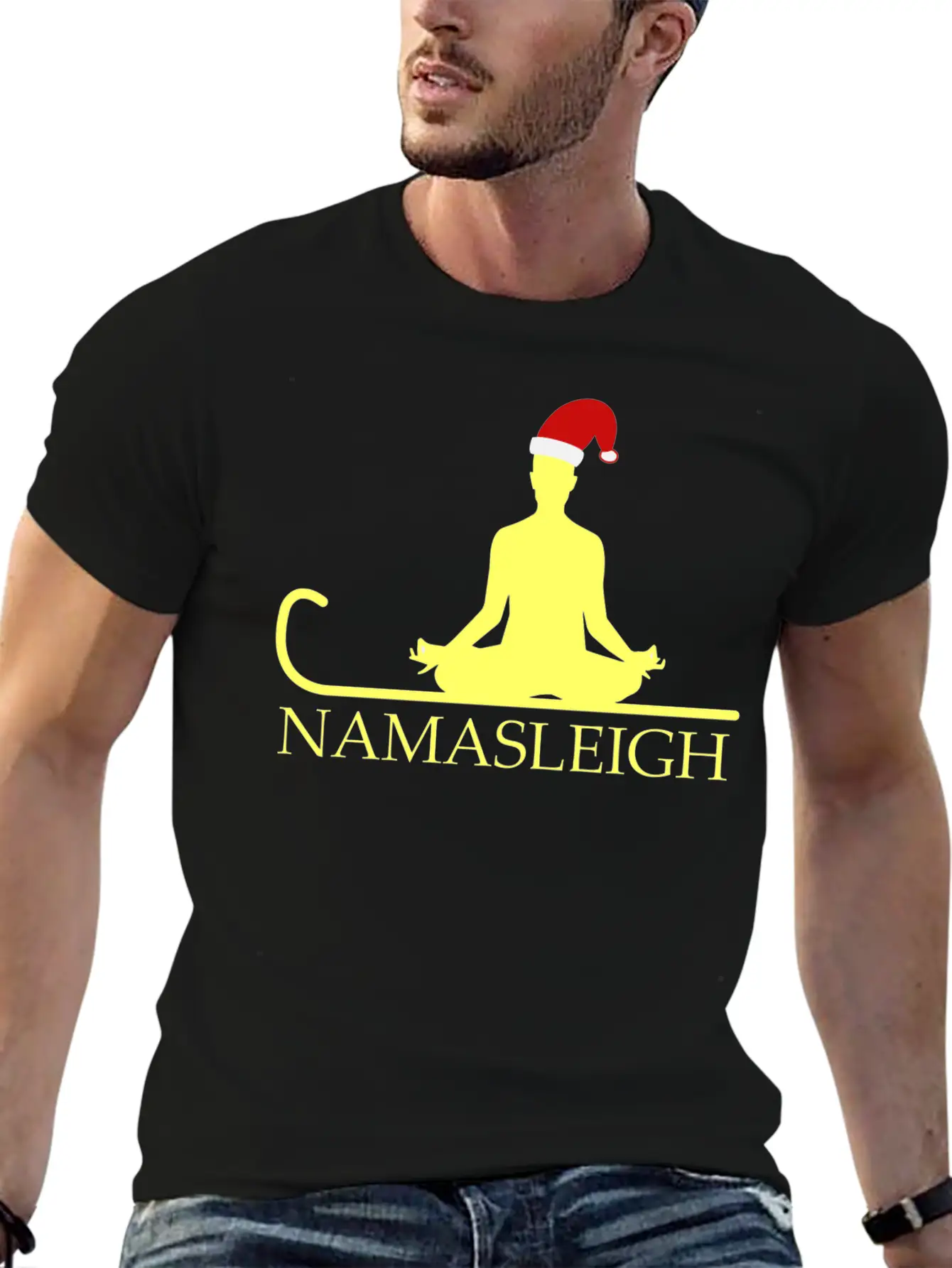 Namasleigh Balance Yoga Instructor Christmas GiftG Unisex Casual T-Shirt – Clean Design For Daily Comfort