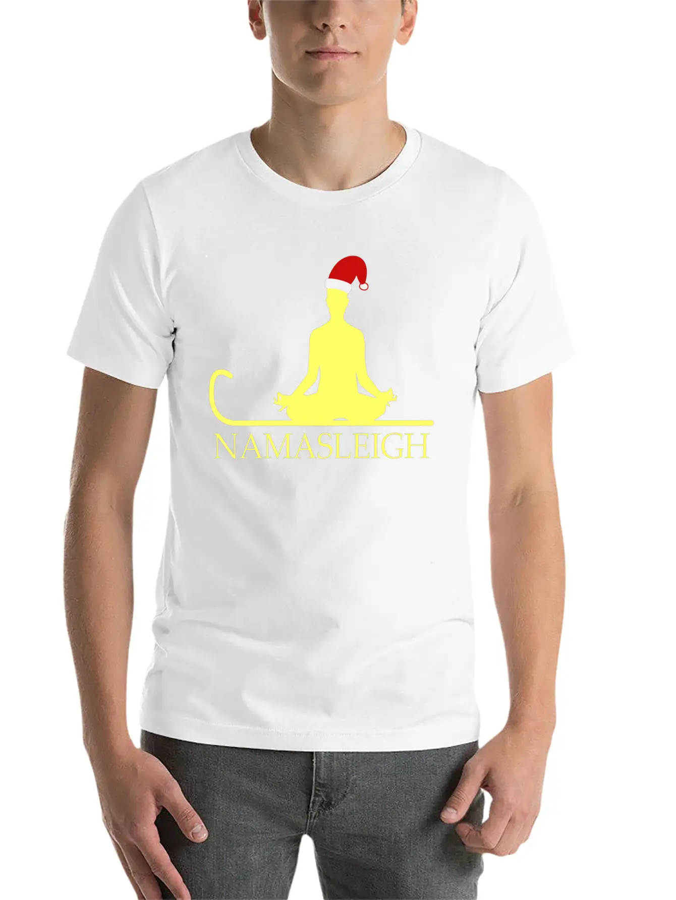 Namasleigh Balance Yoga Instructor Christmas GiftG Unisex Casual T-Shirt – Clean Design For Daily Comfort