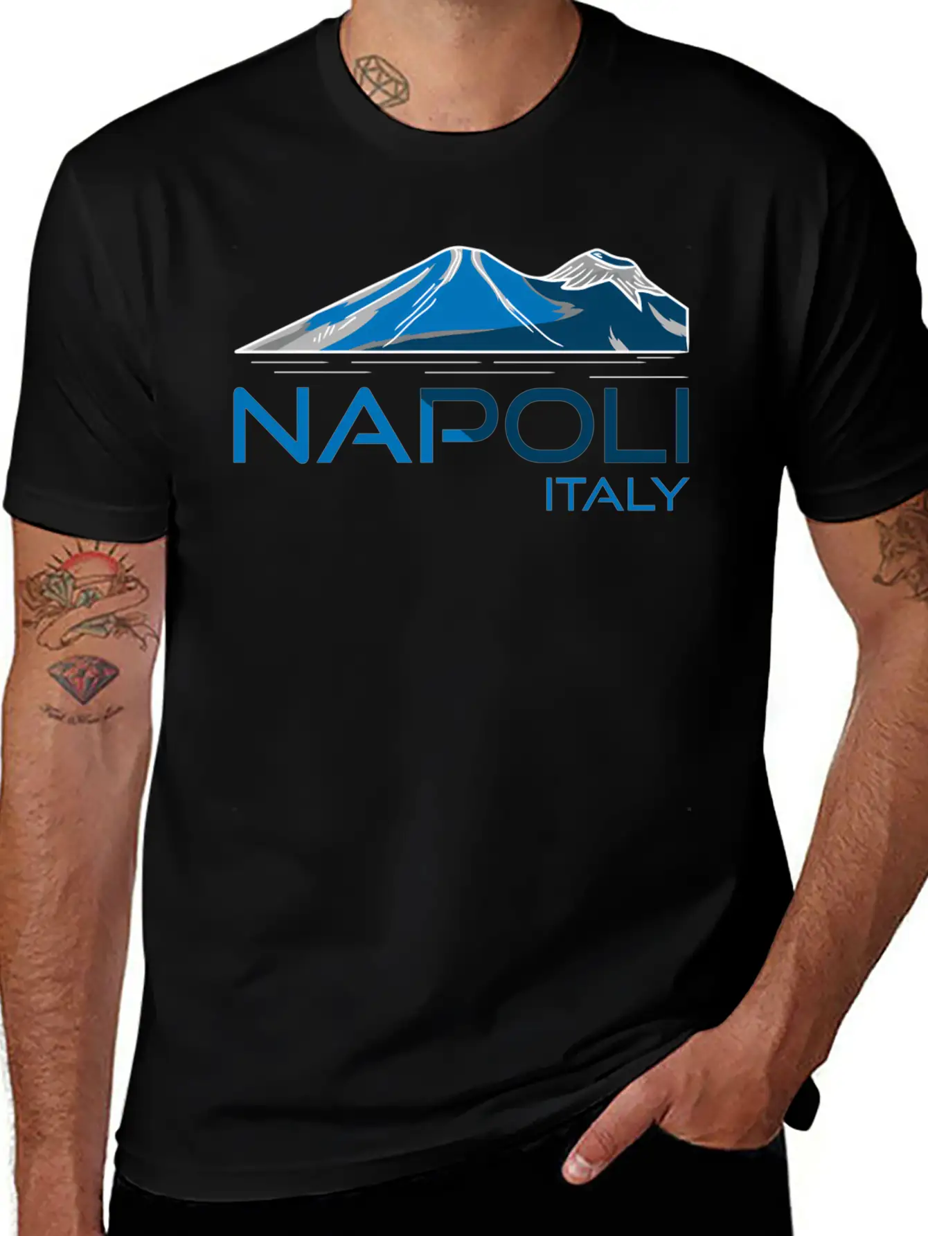 Napoli Italy Mt Vesuvius Unisex Casual T-Shirt – Clean Design For Daily Comfort