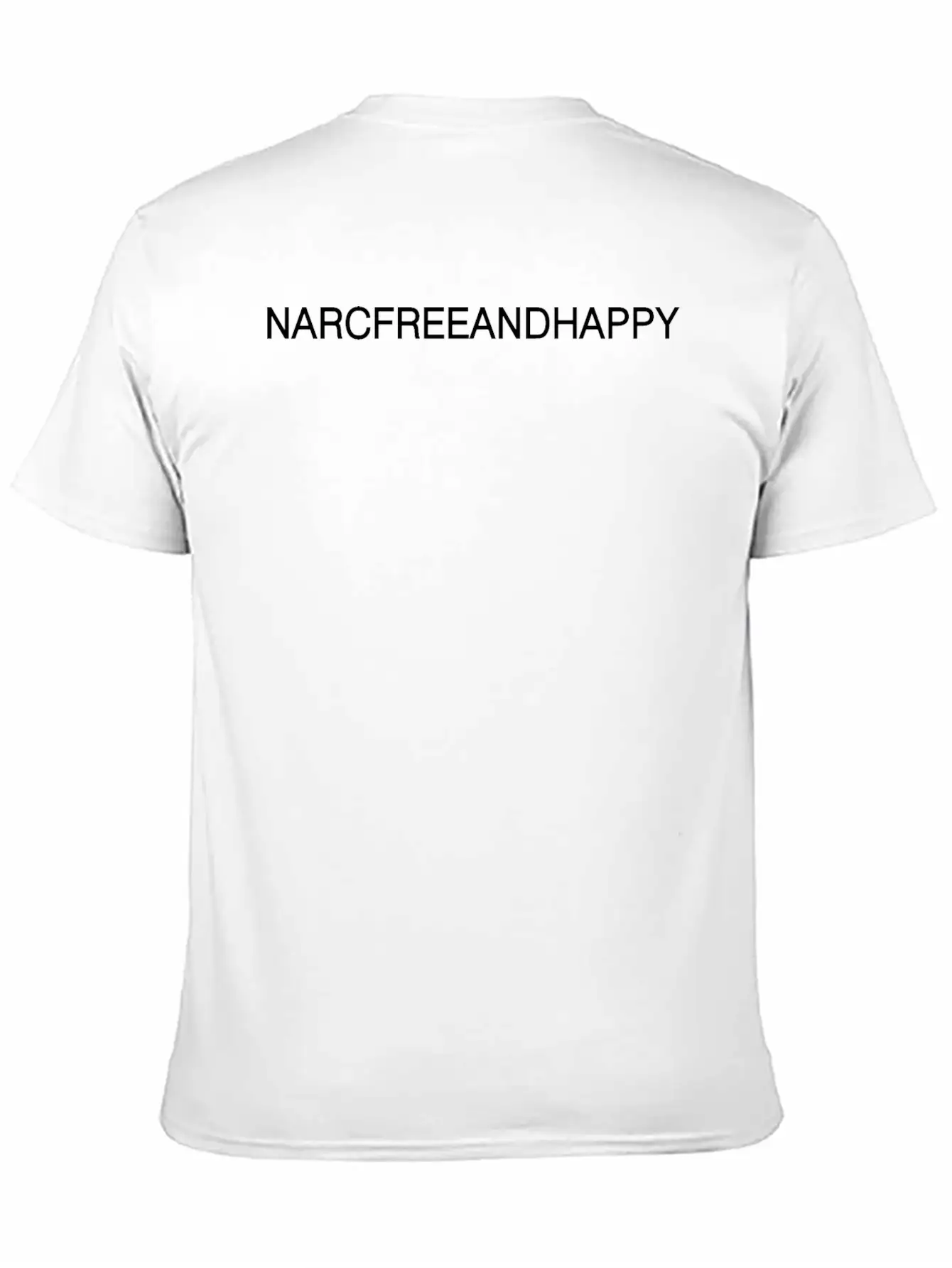 NARCFREEEANDHAPPY Comfortable Minimalist Graphic Tee – Summer Style Essential