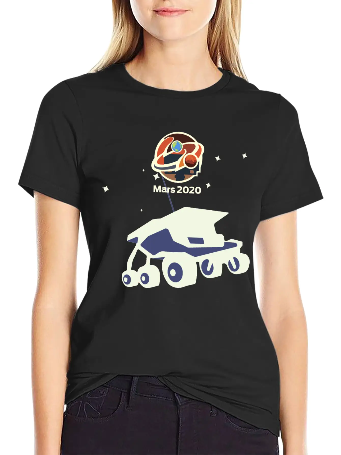NASA Mars 2020 Rover Basic Graphic T-Shirt – Daily Comfort In Soft Cotton