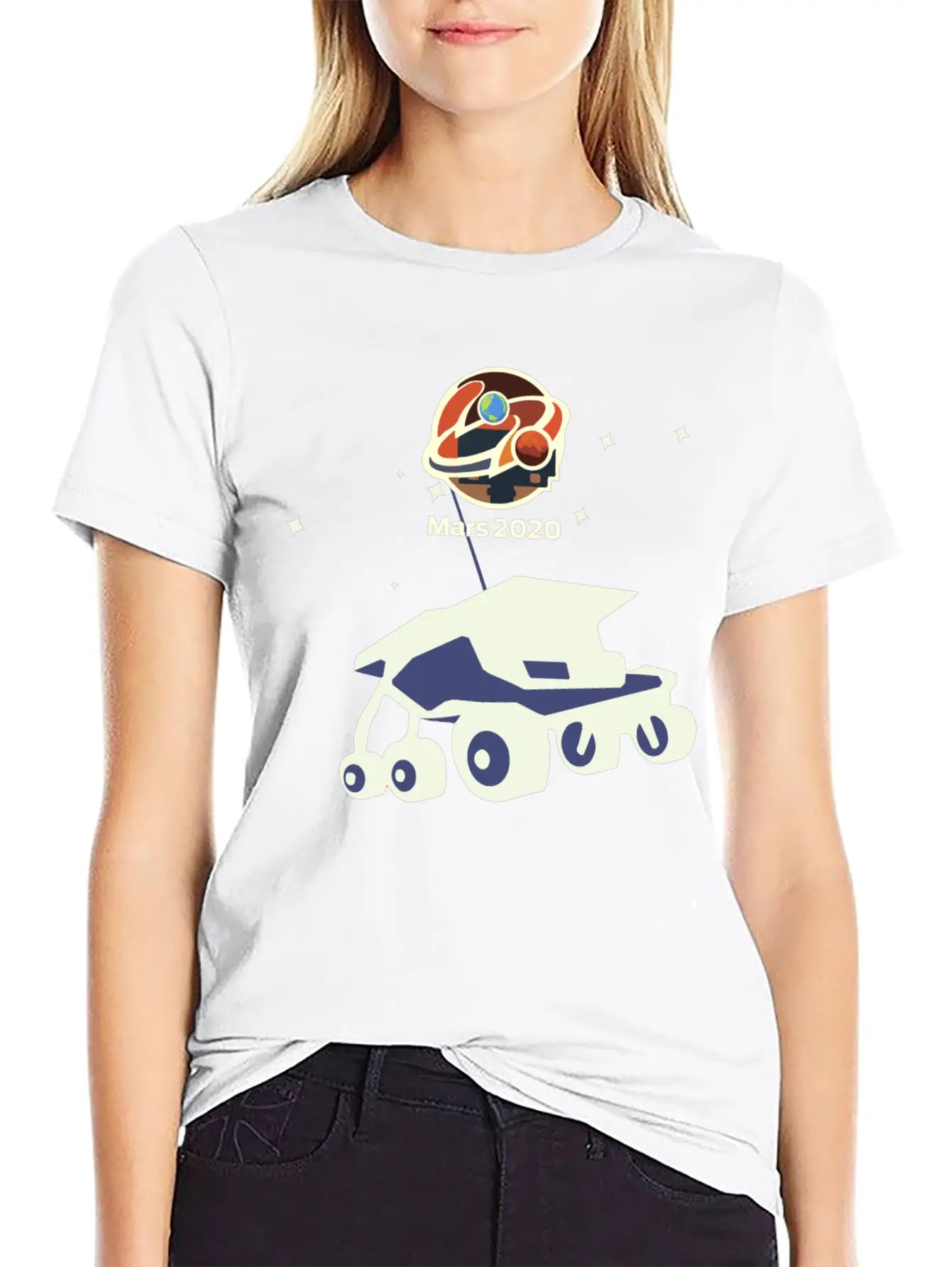 NASA Mars 2020 Rover Basic Graphic T-Shirt – Daily Comfort In Soft Cotton