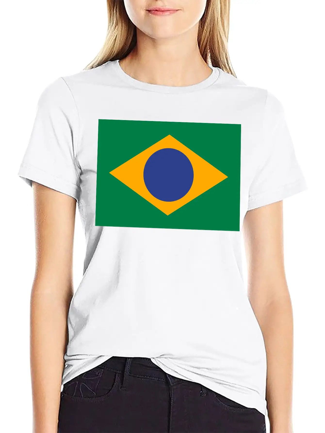 National Flag Of Brazil Modern Fit Casual T-Shirt – Clean And Versatile Design