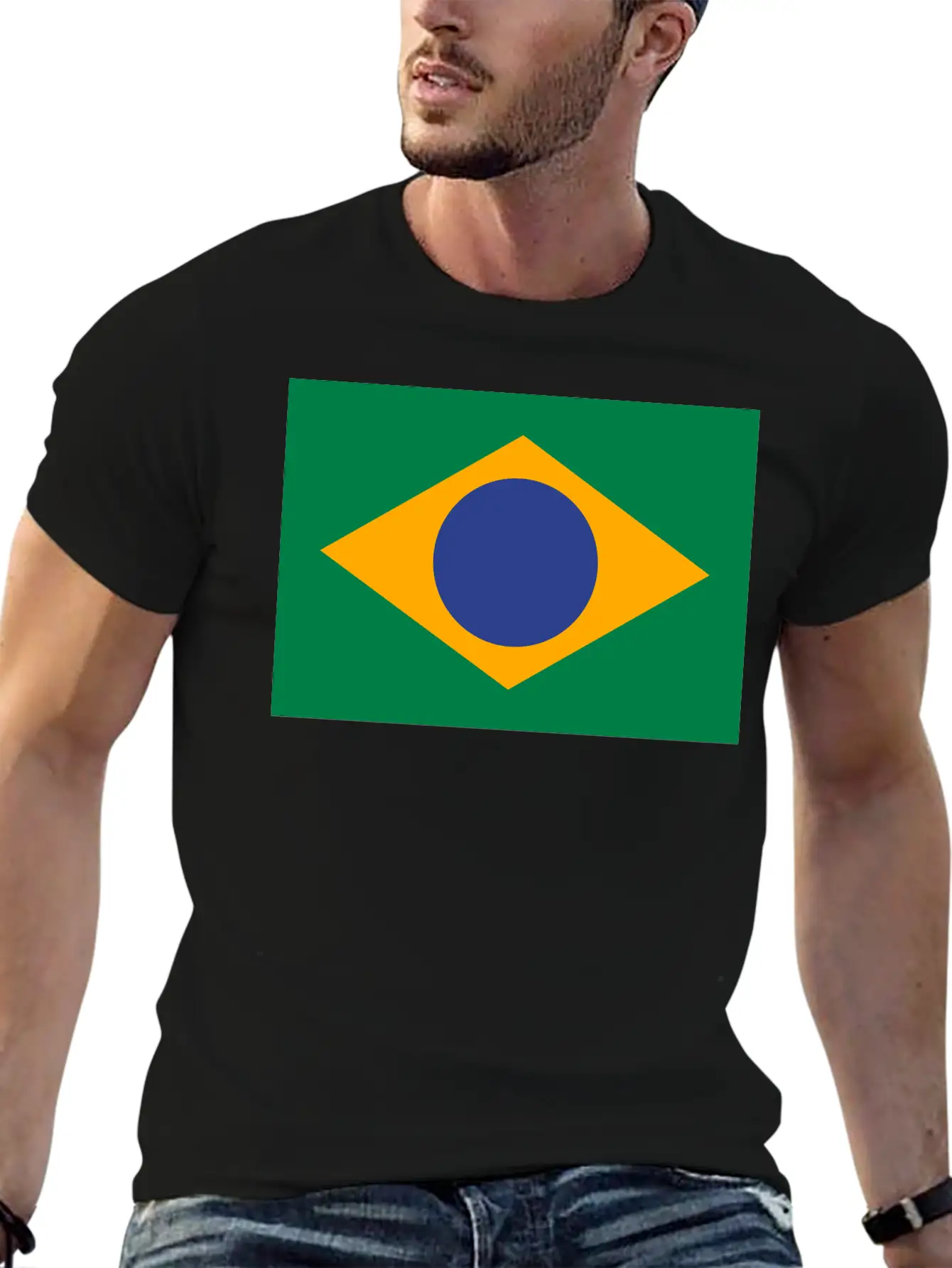 National Flag Of Brazil Modern Fit Casual T-Shirt – Clean And Versatile Design