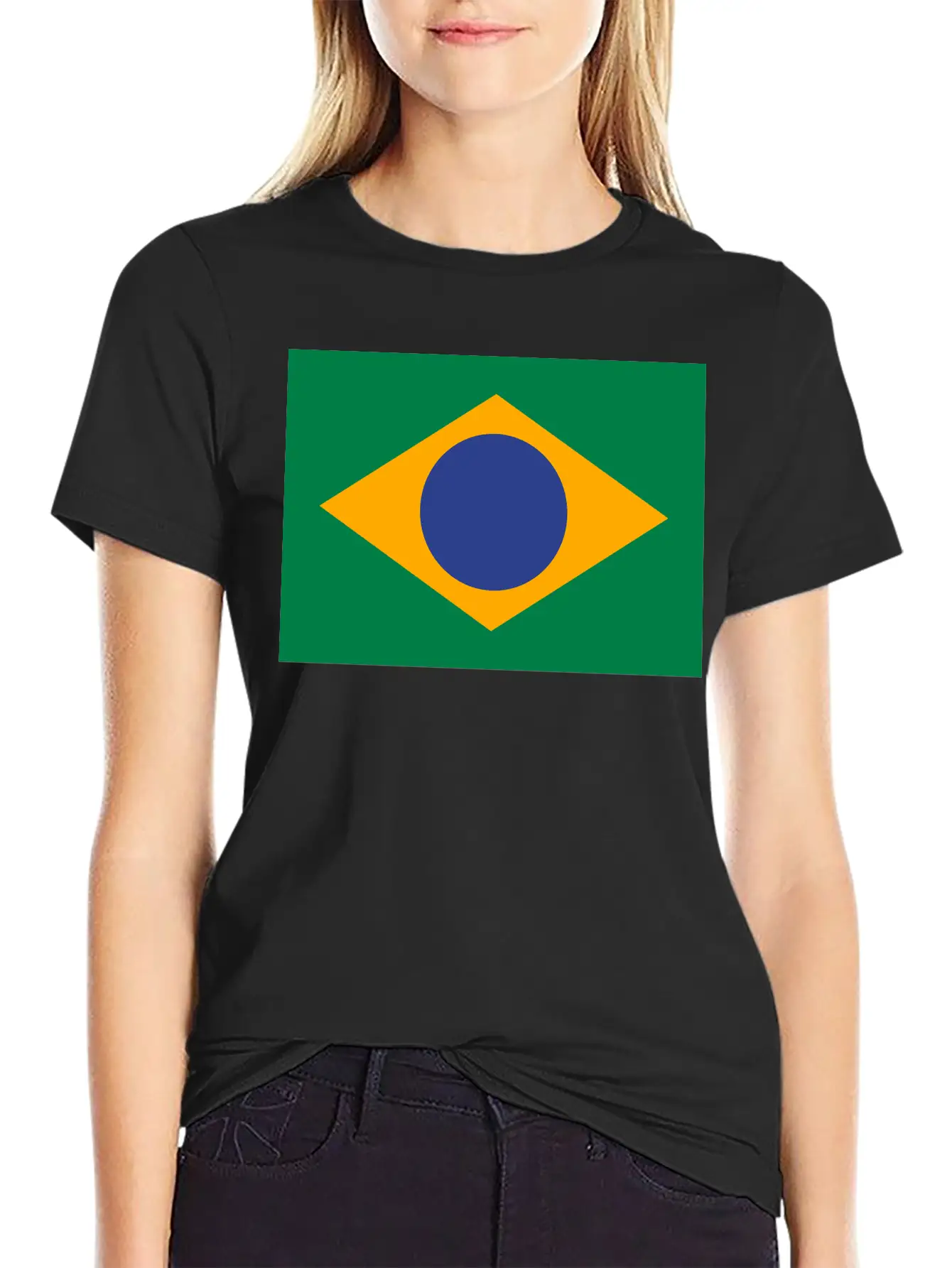 National Flag Of Brazil Modern Fit Casual T-Shirt – Clean And Versatile Design