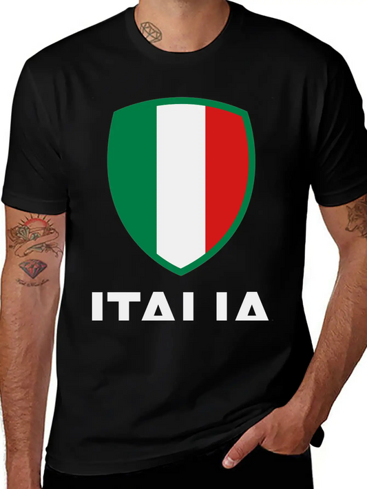 National Flag Of Italy Unisex Casual T-Shirt – Clean Design For Daily Comfort