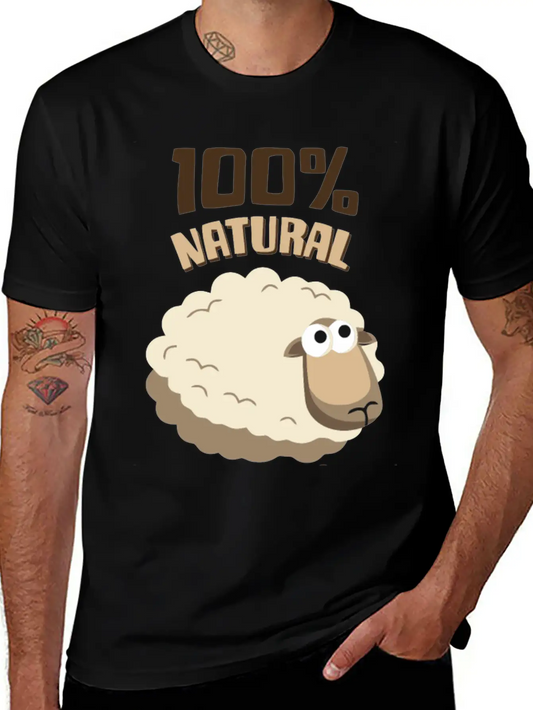 Natural Wool Sheep Funny T Shirt Essential Cotton Tee For Daily Outfits – Unisex Style