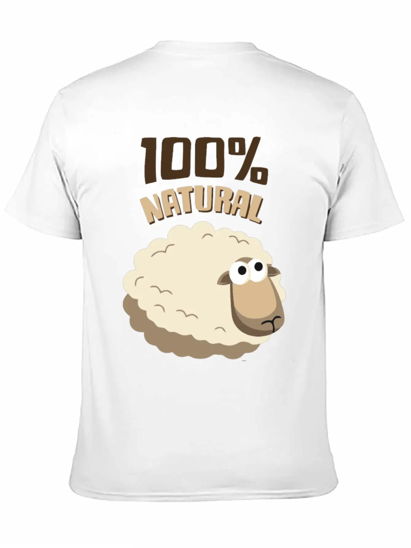 Natural Wool Sheep Funny T Shirt Essential Cotton Tee For Daily Outfits – Unisex Style