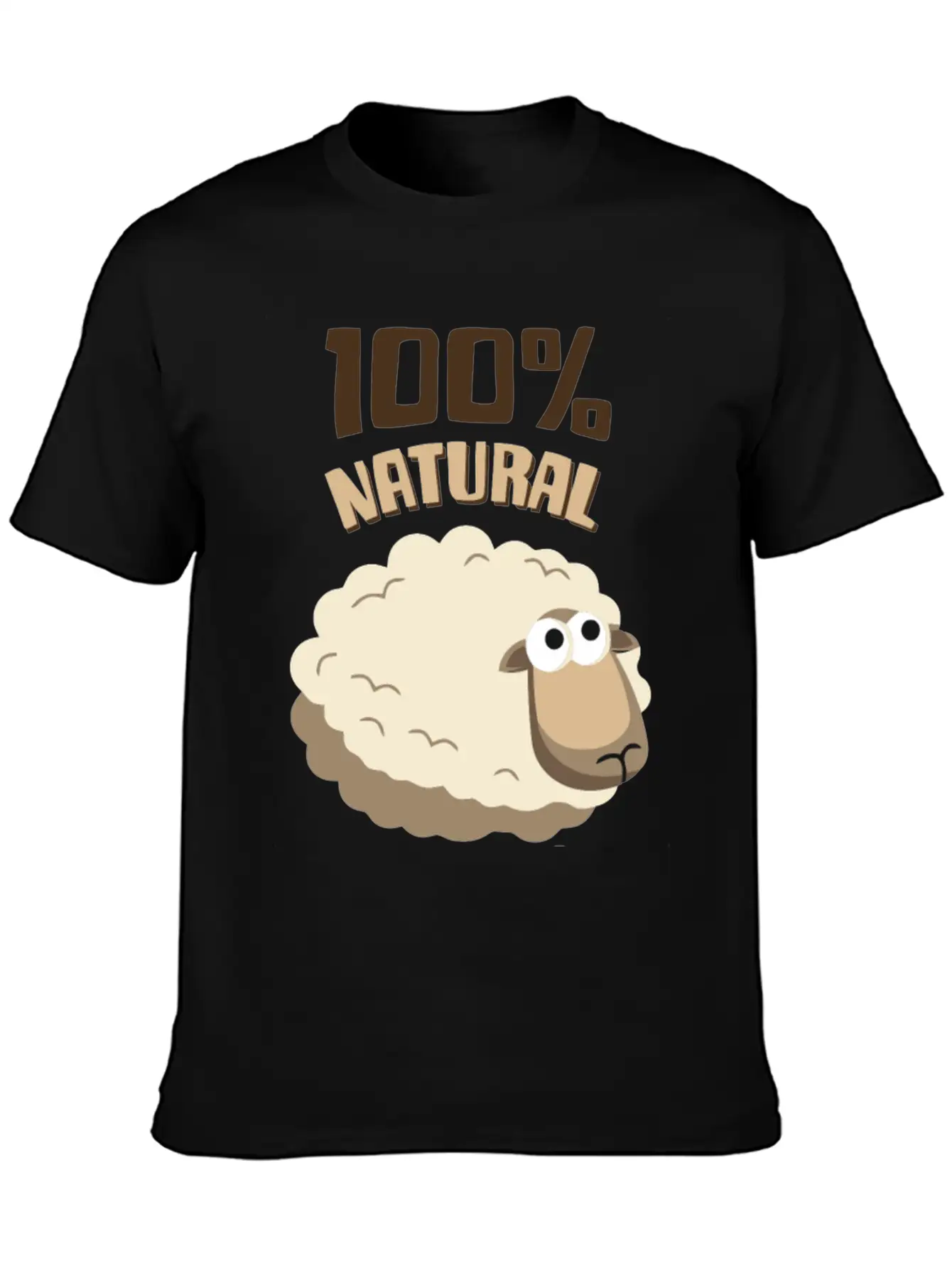 Natural Wool Sheep Funny T Shirt Essential Cotton Tee For Daily Outfits – Unisex Style