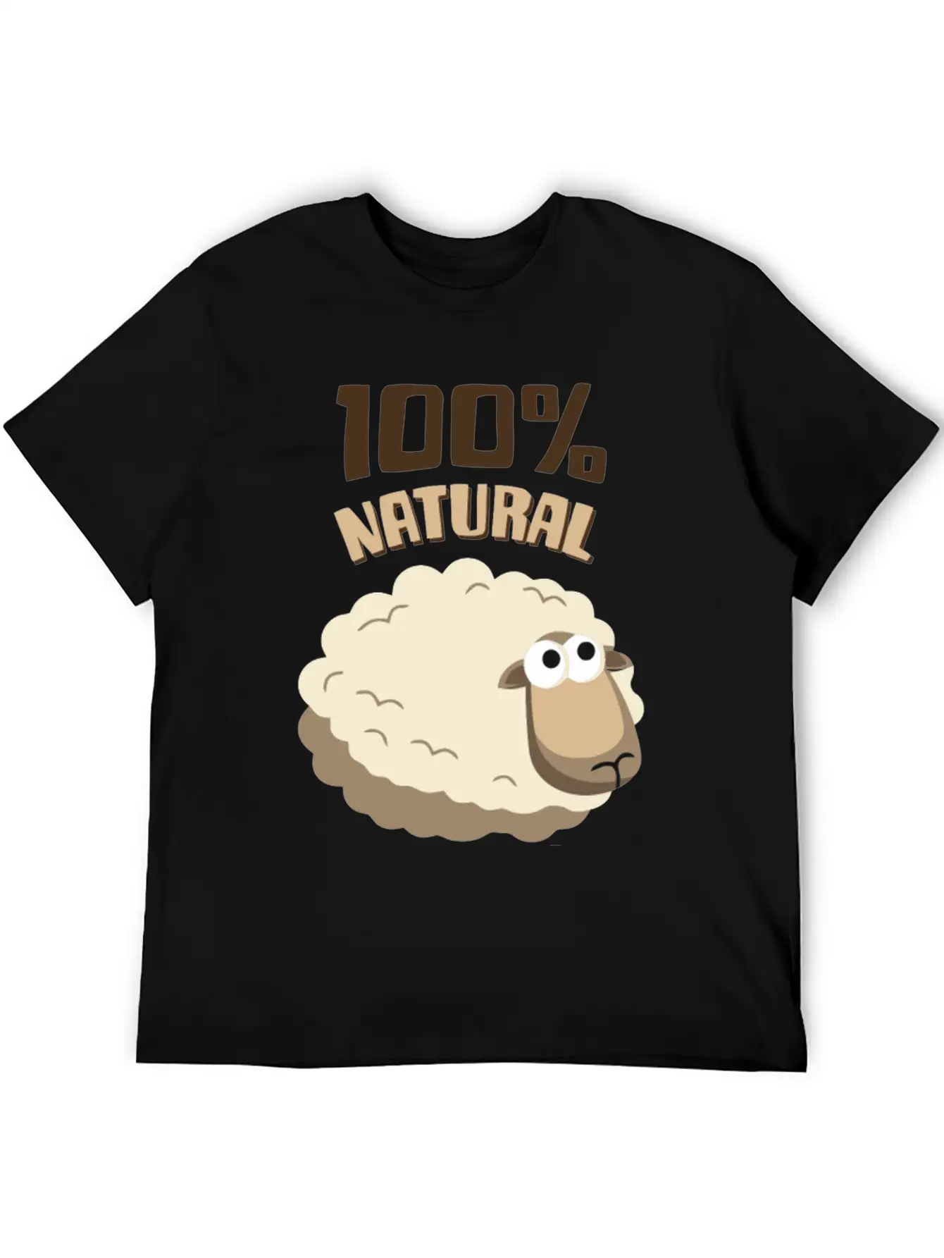 Natural Wool Sheep Funny T Shirt Essential Cotton Tee For Daily Outfits – Unisex Style