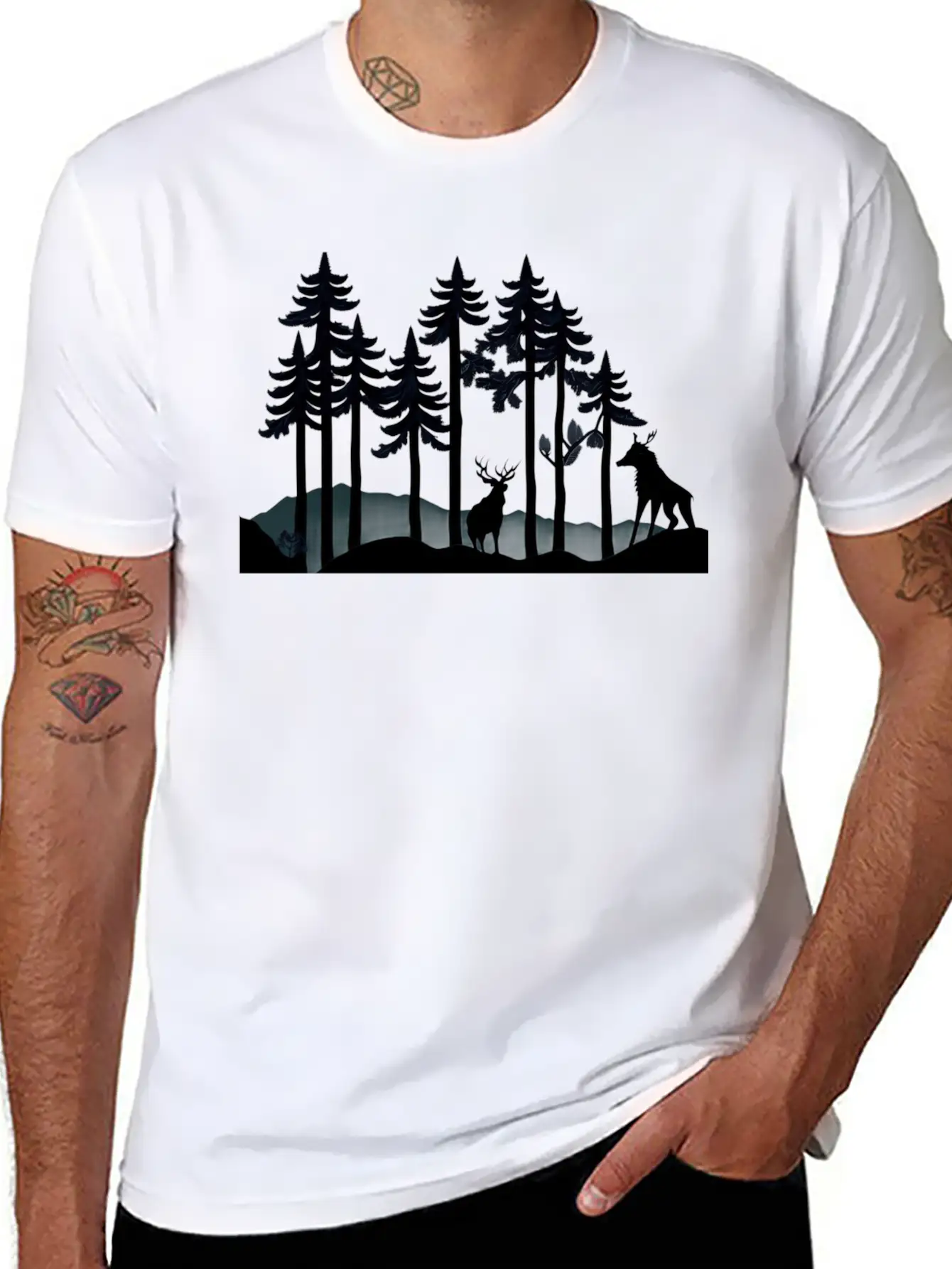 NATURE JUNGLE Unisex Casual T-Shirt – Clean Design For Daily Comfort