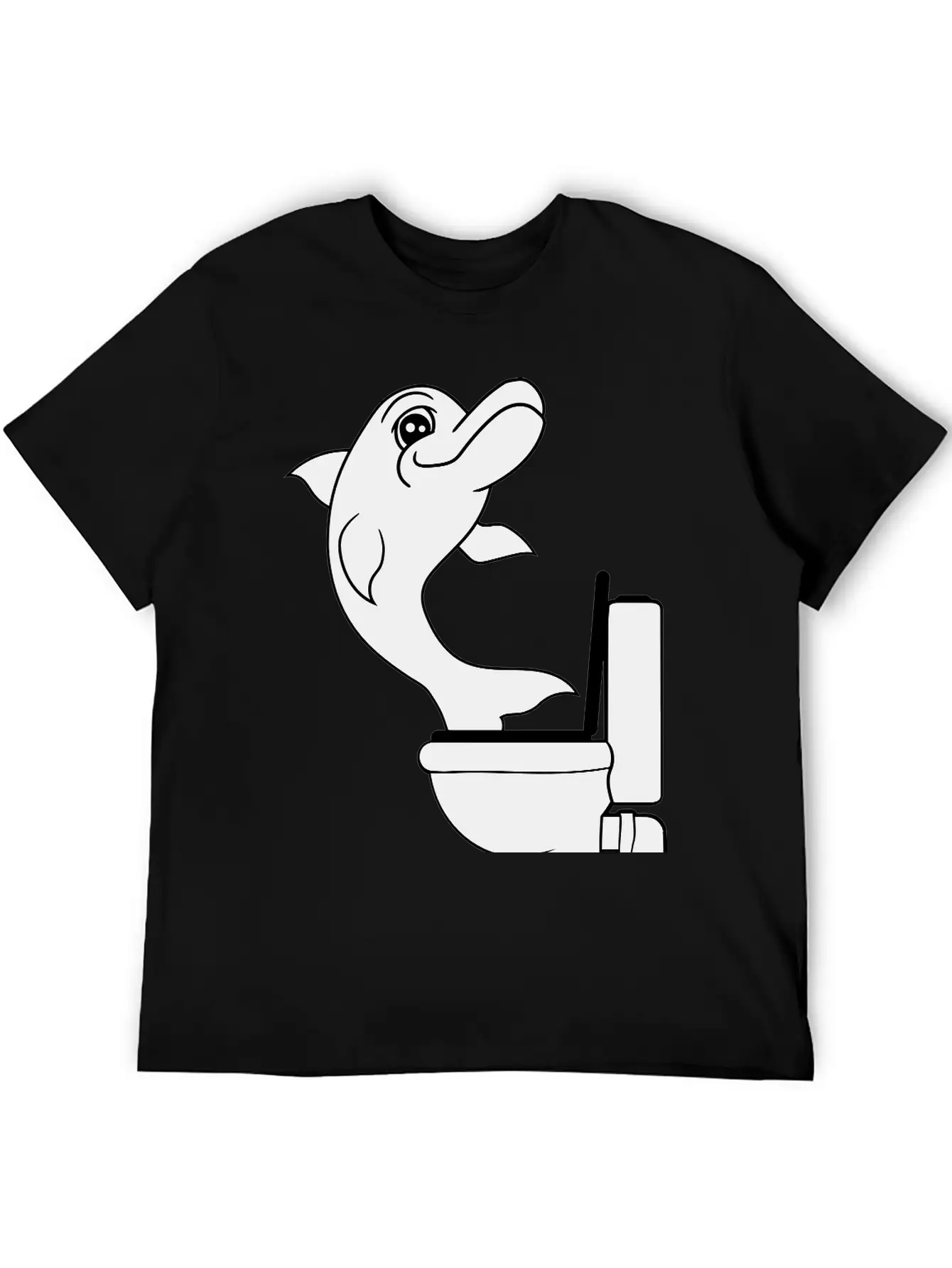 Naughty Disgusting Toilette Bad Funny Comic Cartoo Lightweight Cotton T-Shirt – Daily Comfort Graphic Shirt