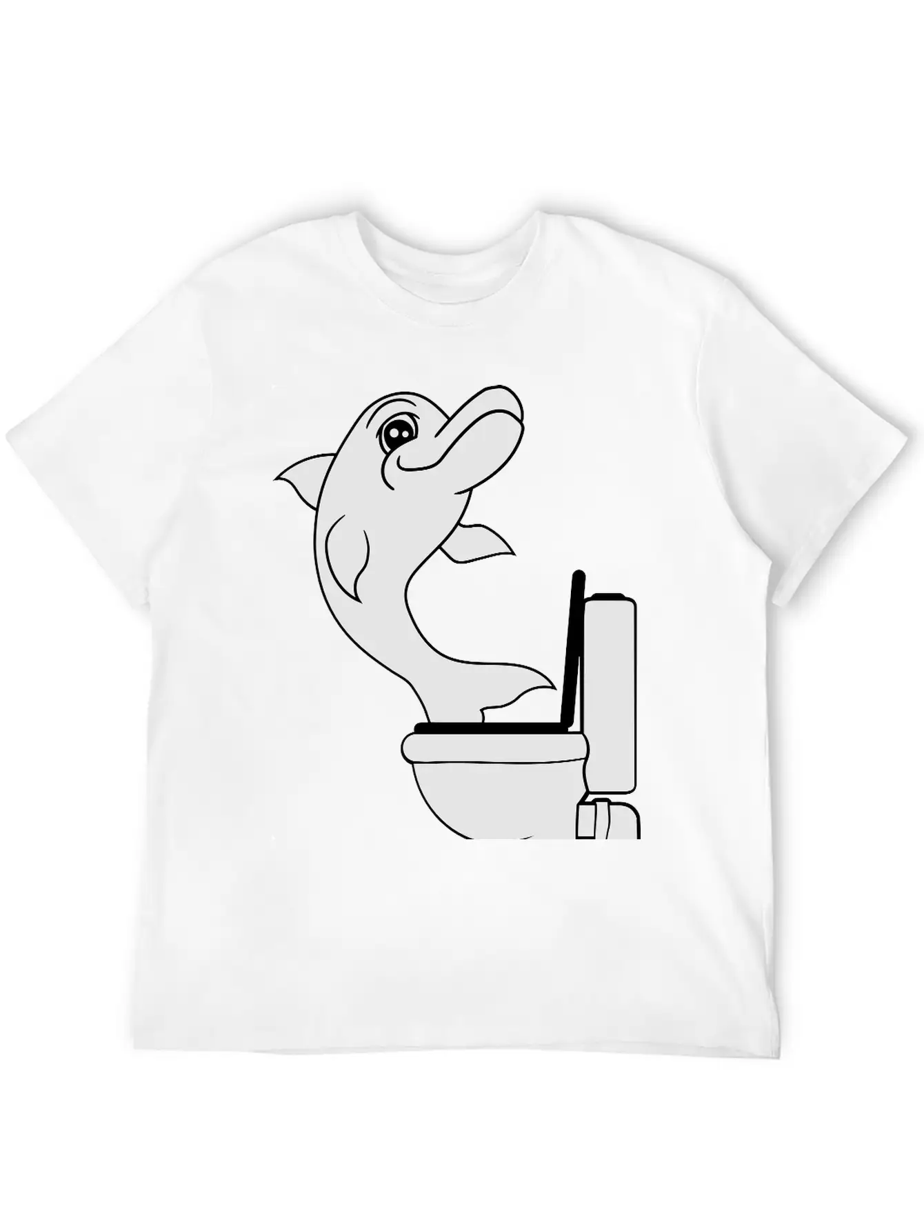 Naughty Disgusting Toilette Bad Funny Comic Cartoo Lightweight Cotton T-Shirt – Daily Comfort Graphic Shirt