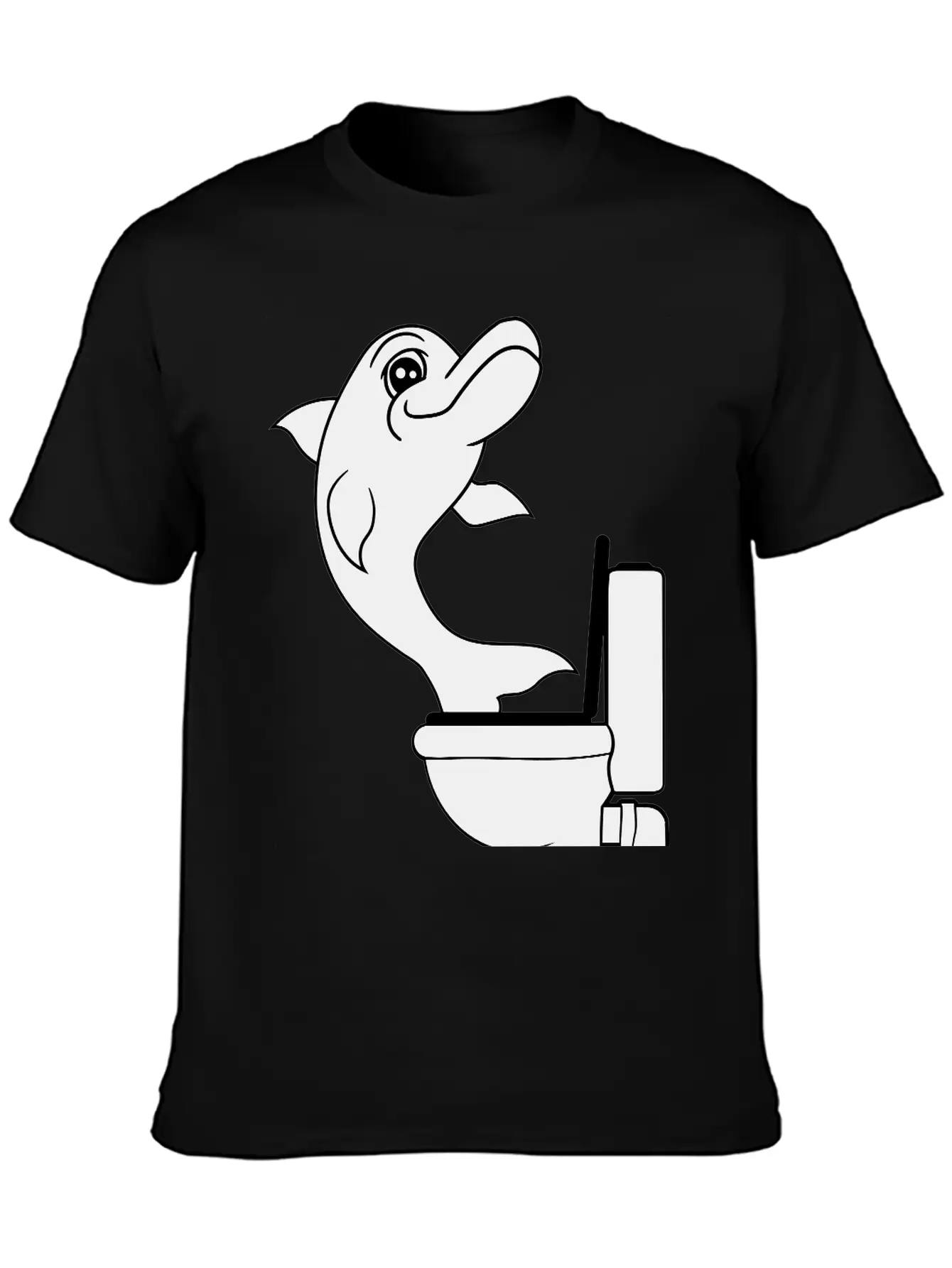 Naughty Disgusting Toilette Bad Funny Comic Cartoo Lightweight Cotton T-Shirt – Daily Comfort Graphic Shirt
