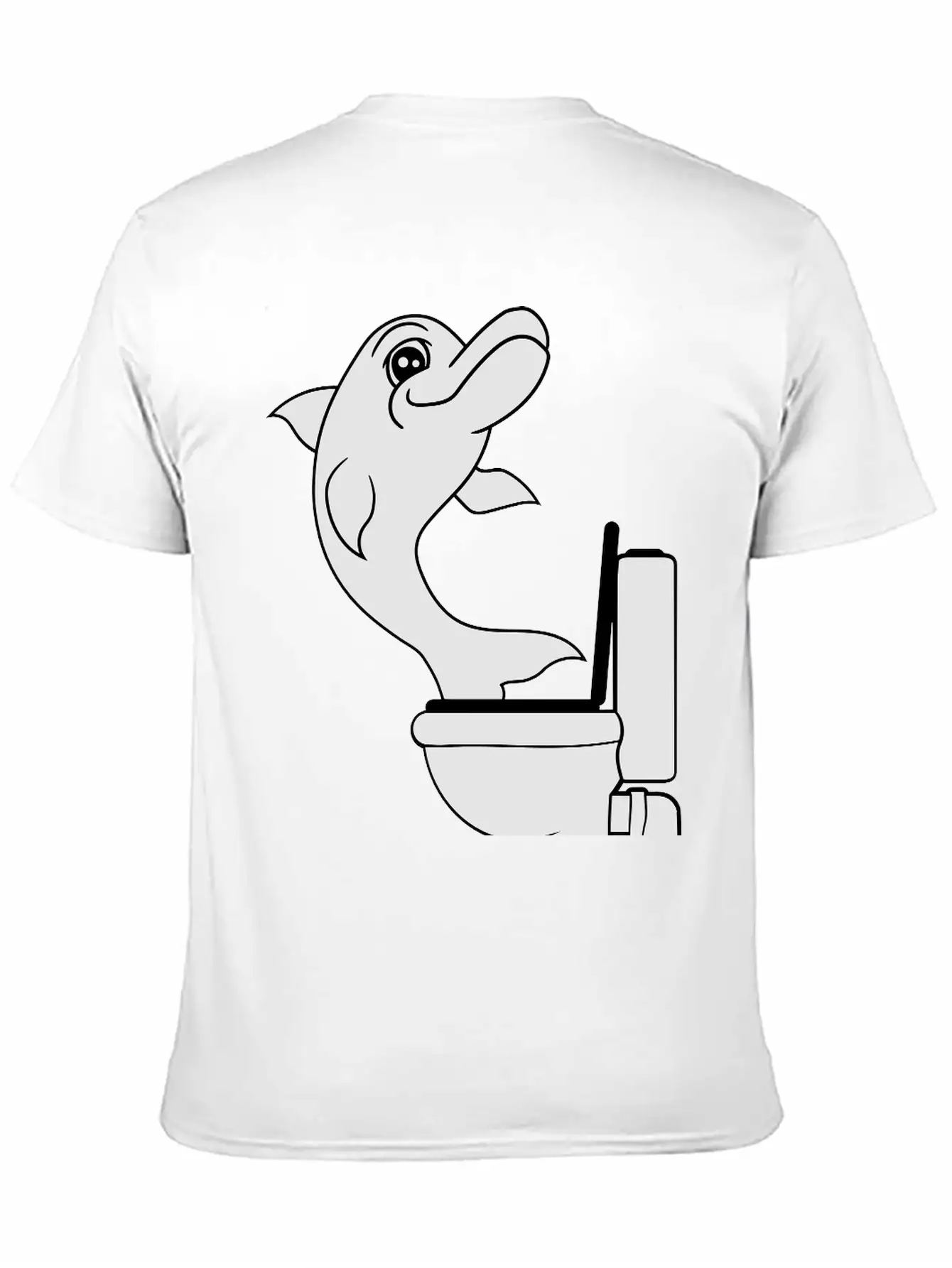 Naughty Disgusting Toilette Bad Funny Comic Cartoo Lightweight Cotton T-Shirt – Daily Comfort Graphic Shirt